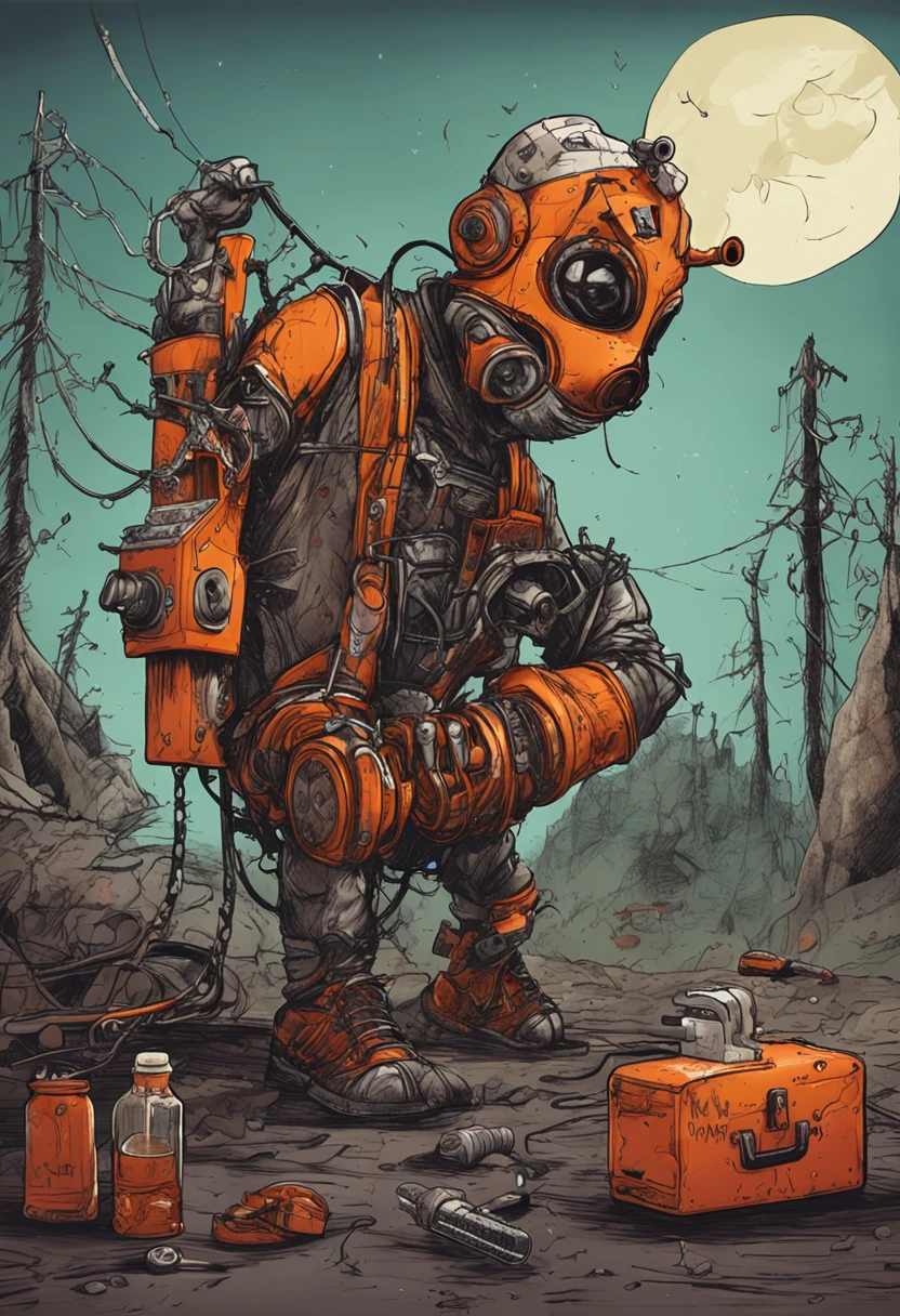 (Anthropomorphic oil chainsaw:1.5)