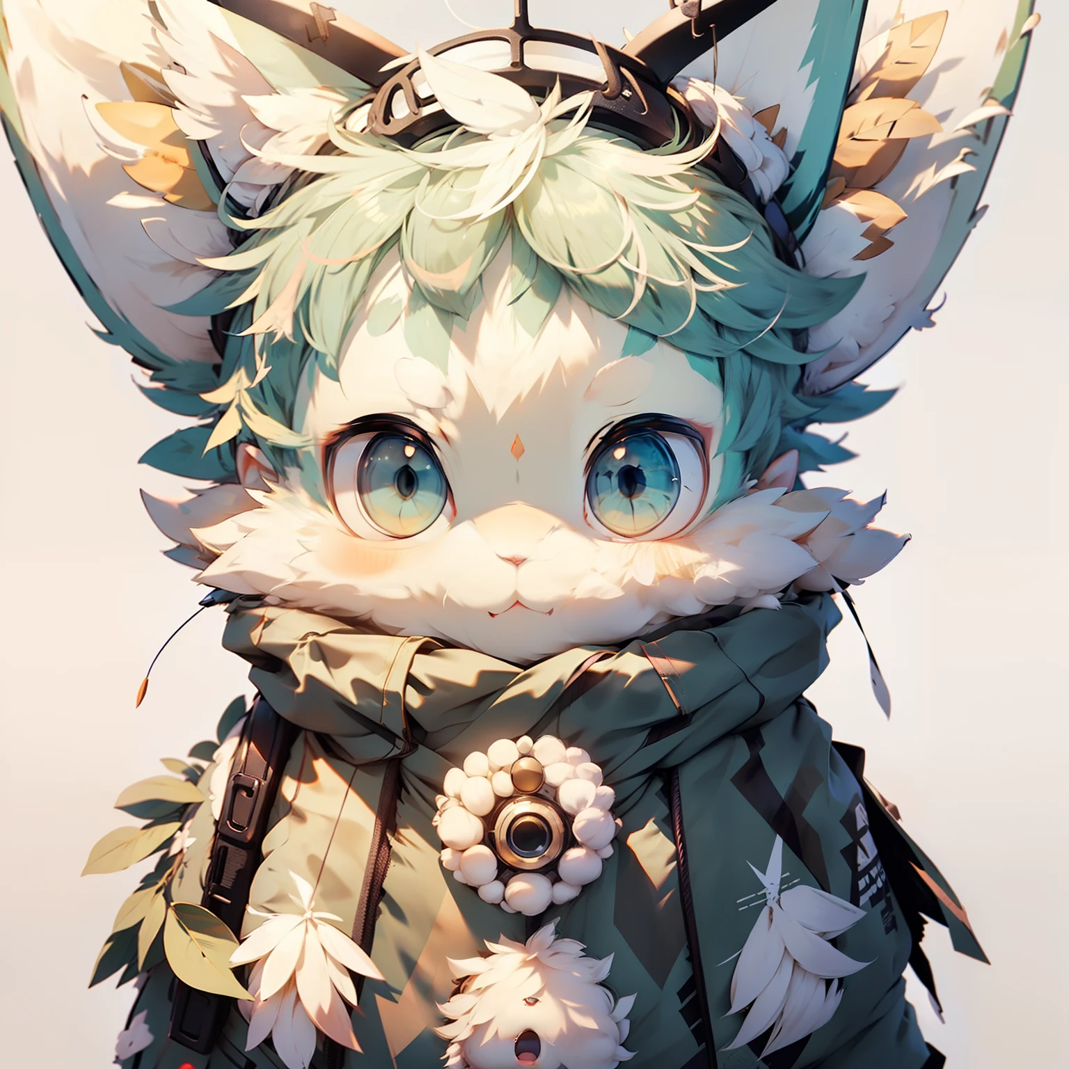 Rabbit ears，Soft fluff，Cute look，largeeyes，cherubic，edgBunny