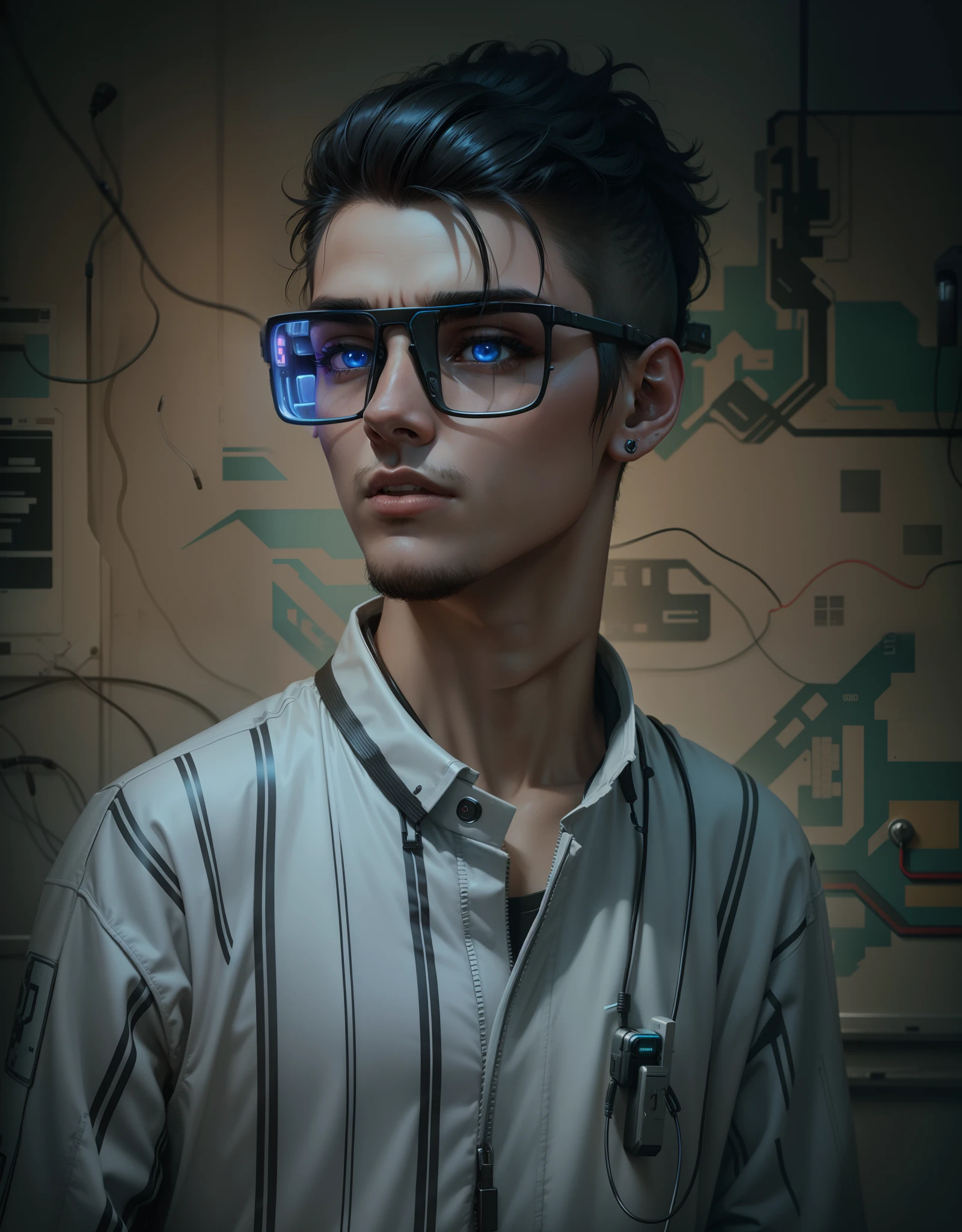 Cyberpunk smart gamer