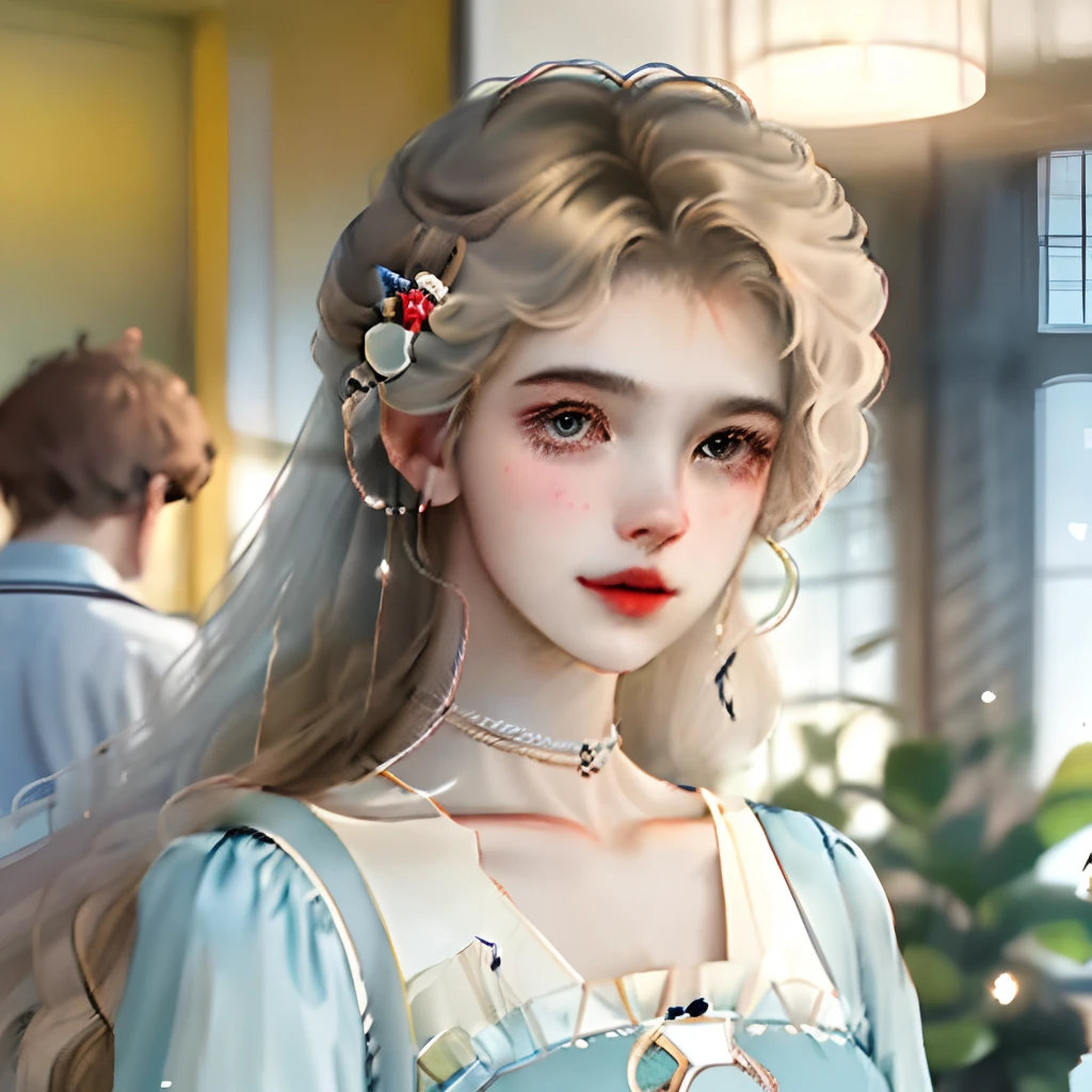The boy's face is beautiful and beautiful，Compared with the average boy, it may be a little weak，There is a kind of beauty like a sick lady glass