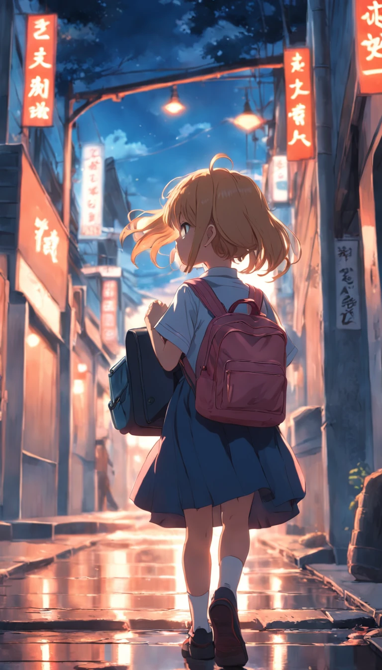 The sad discouragement of a high school girl