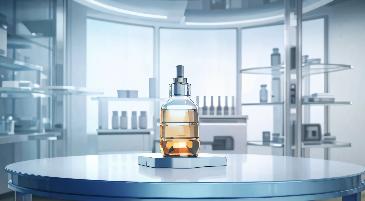Realistic high quality 3D product rendering Visualizer on lab table