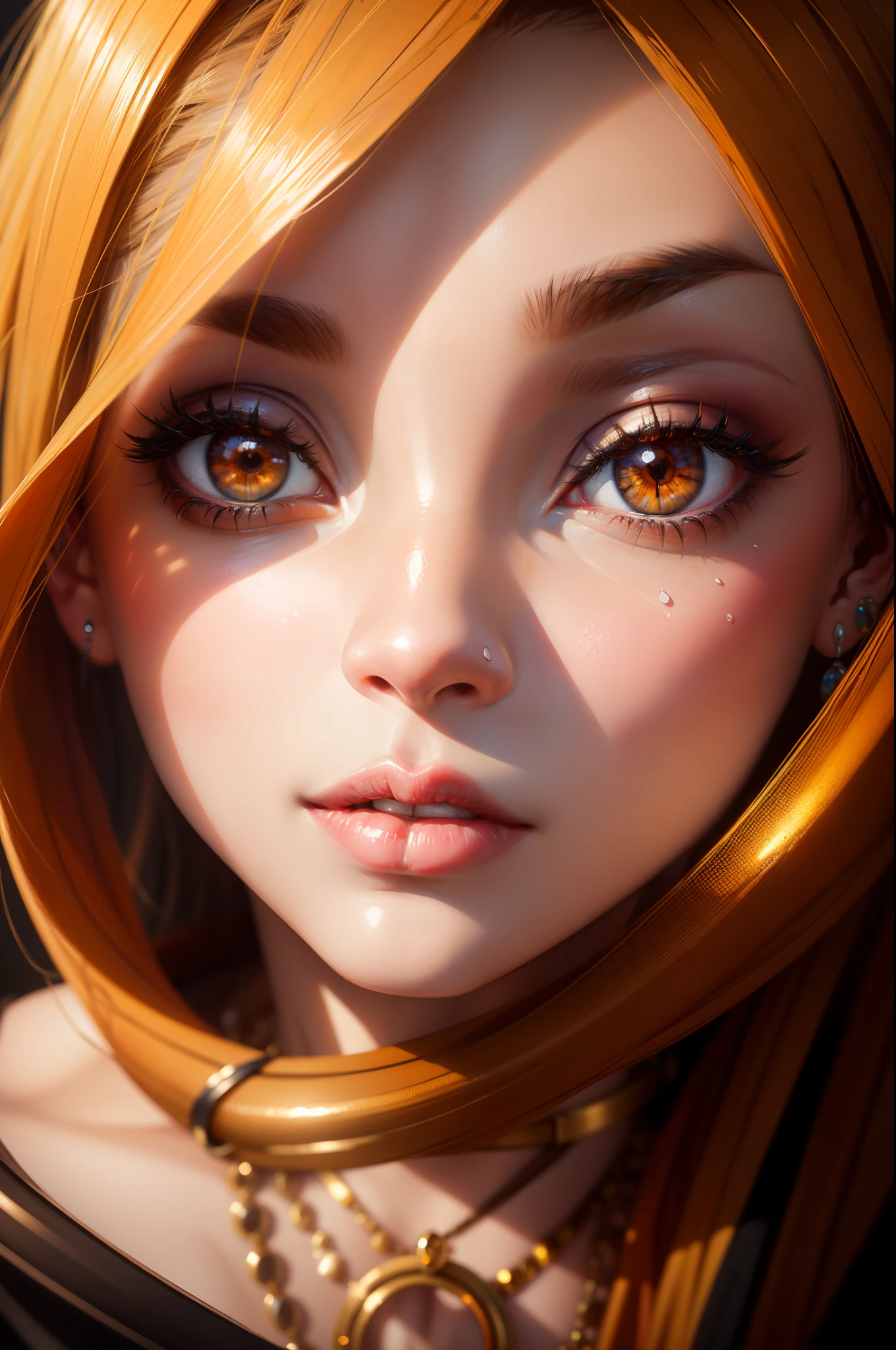 A colorful oil painting, ring lighting, Amber, UHD, hyper quality