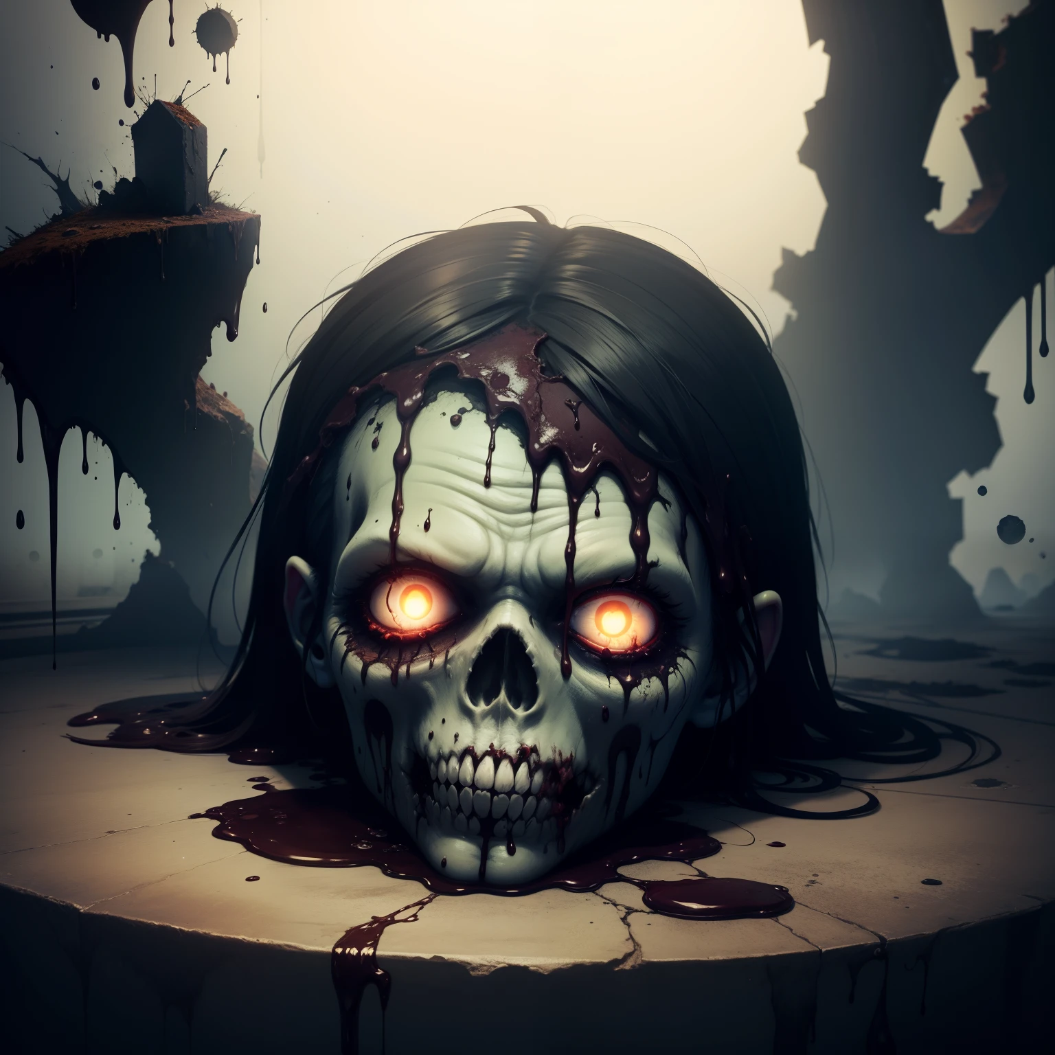 Melted zombie