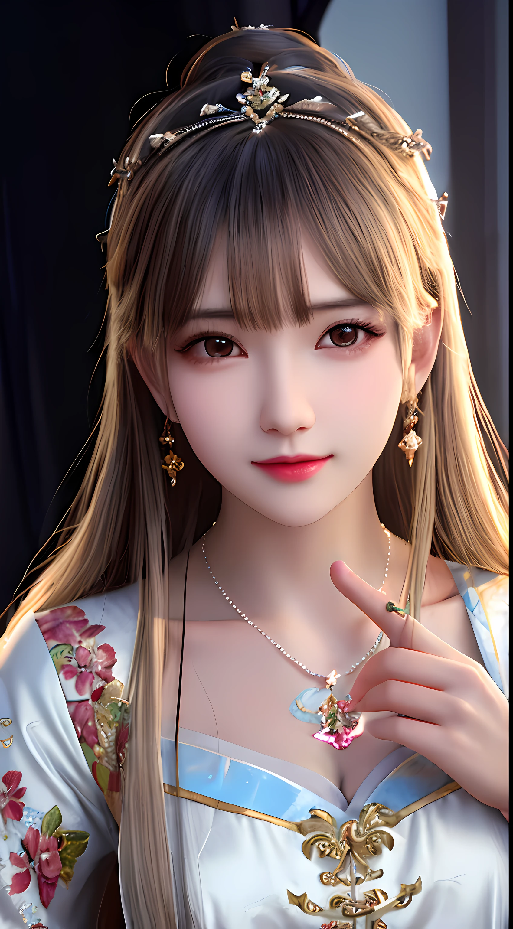 best quality, masterpiece, highres, 1girl,china dress,hair ornament,necklace, jewelry,Beautiful face,upon_body, tyndall effect,photorealistic, dark studio, rim lighting, two tone lighting,(high detailed skin:1.2), 8k uhd, dslr, soft lighting, high quality, volumetric lighting, candid, Photograph, high resolution, 4k, 8k, Bokeh,