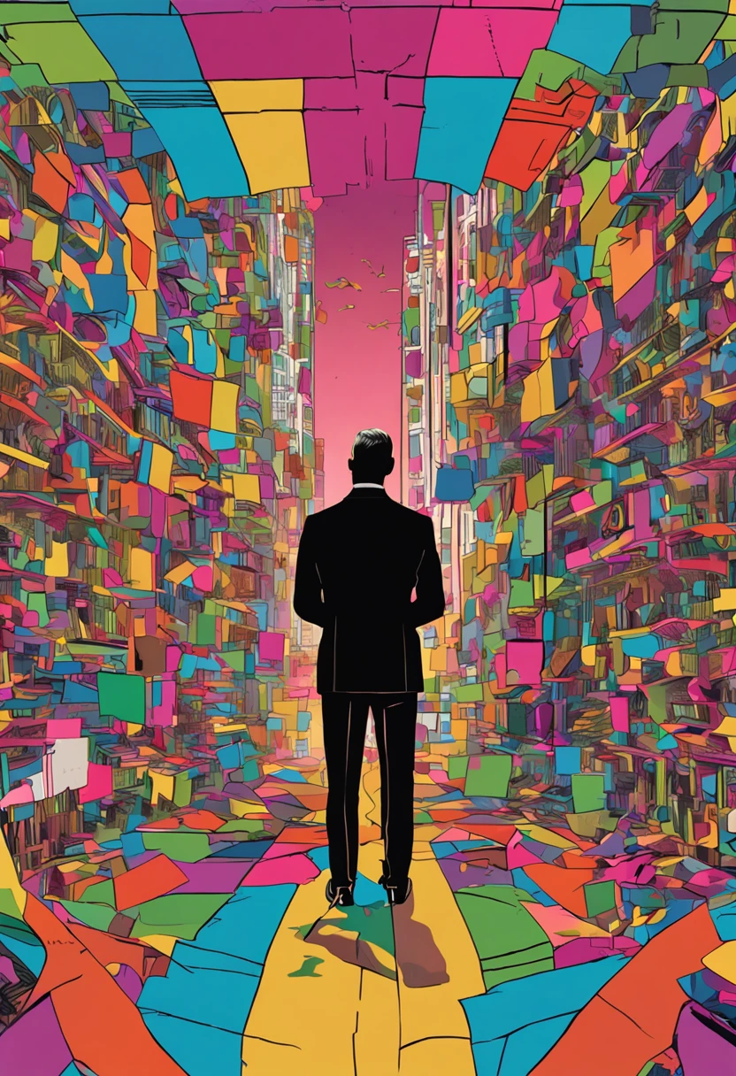 Tim Cook, album covers, Retro, Colorful, killian eng, 32K, A hyper-realistic