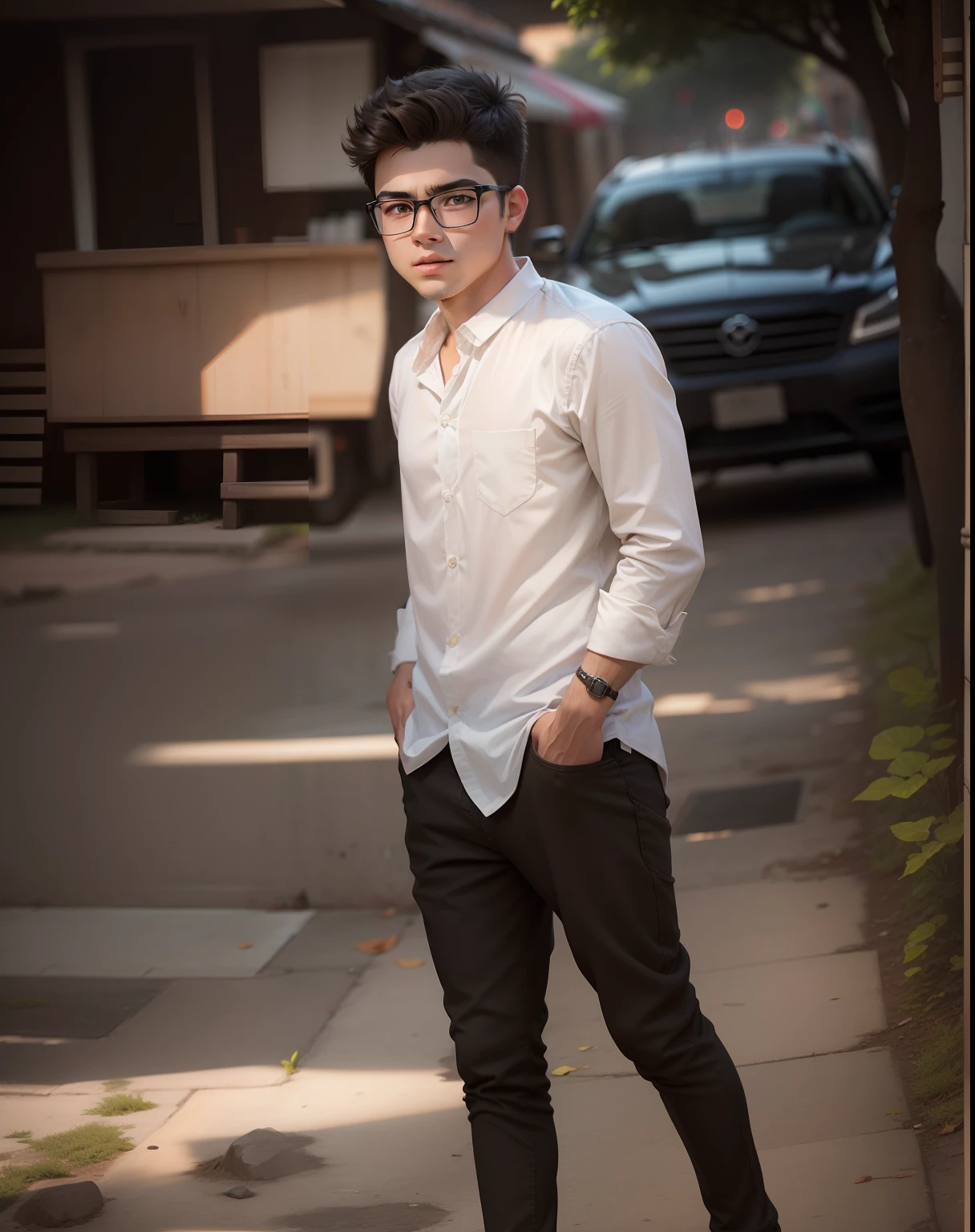 Face not change realistic cute boy