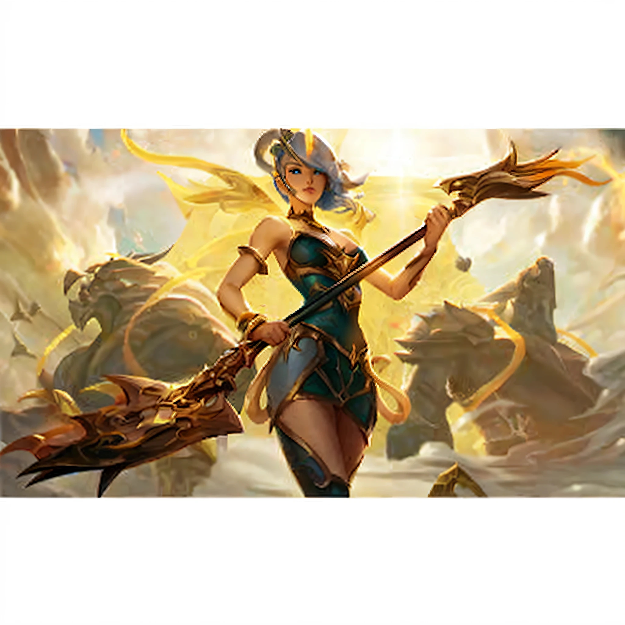 A woman in a blue dress holds a sword and a big demon, as seen on artgerm, senna from league of legends, League of Legends character, league of legends character art, Extremely detailed Artgerm, from league of legends, artgerm comic, Artgerm style, Artgerm Plat, league of legends splashart, artgerm art