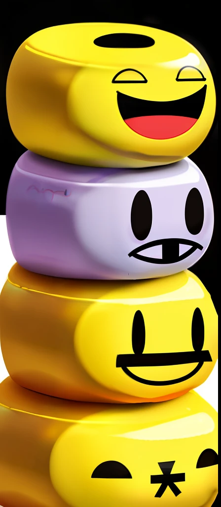 Smile emoji stacking