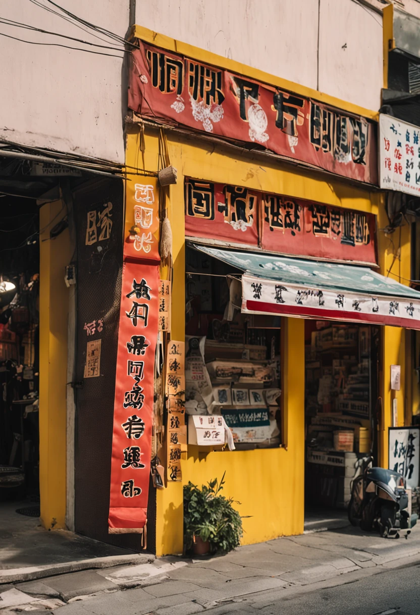 araffes of various types of chinese characters are displayed outside a store, a poster by Daniel Lieske, instagram, realism, lblsck hair, in style of lam manh, liosh, shot on leica sl2, captured on iphone, 🪔 🎨;🌞🌄, yellow dragon head festival, taken on iphone 14 pro, shop front