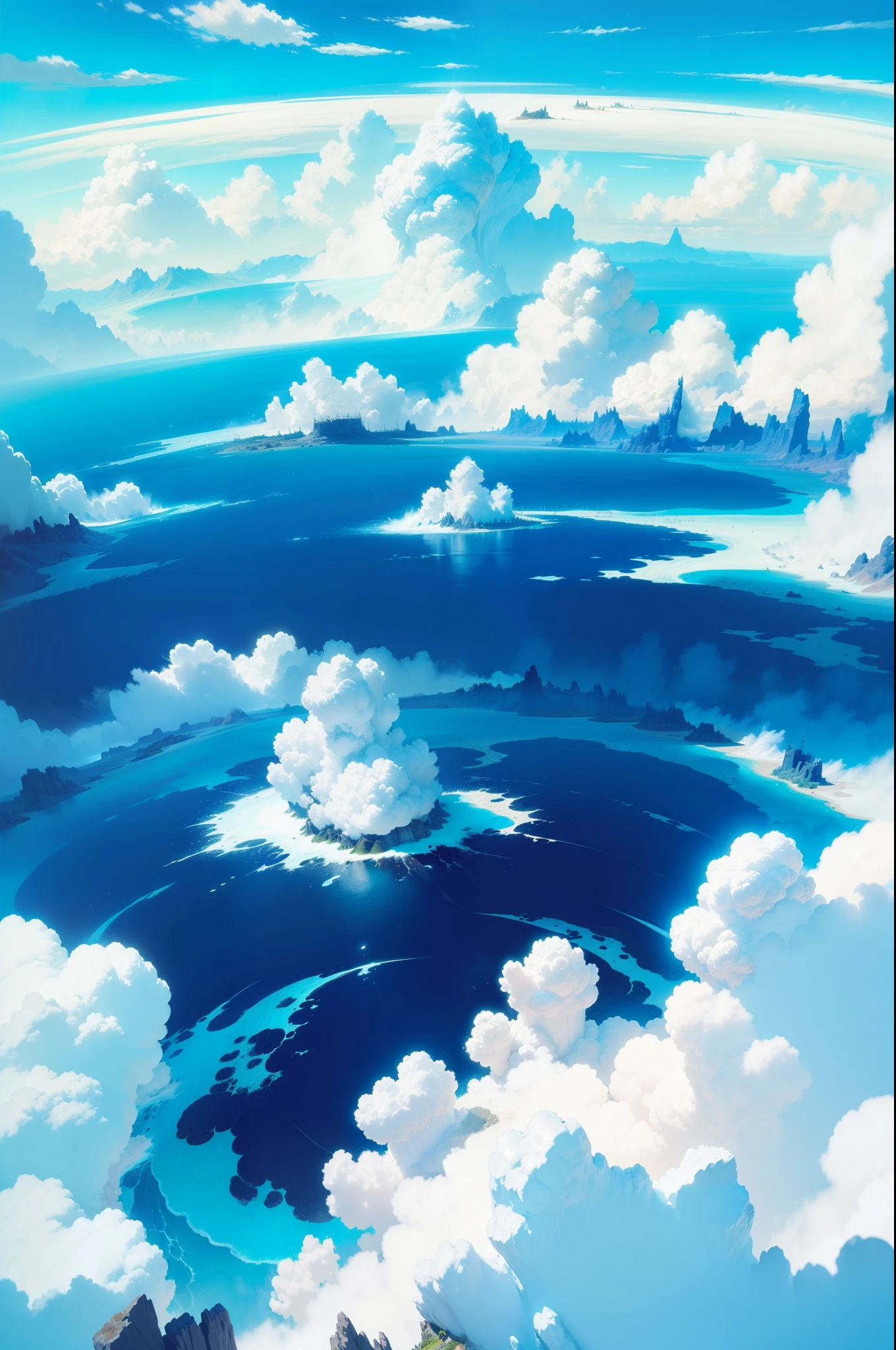 Endless sky, Epic cinematic brilliant stunning intricate meticulously detailed dramatic atmospheric maximalist digital matte painting, Mark Brooks and Dan Mumford, comic book art, Perfect, smooth