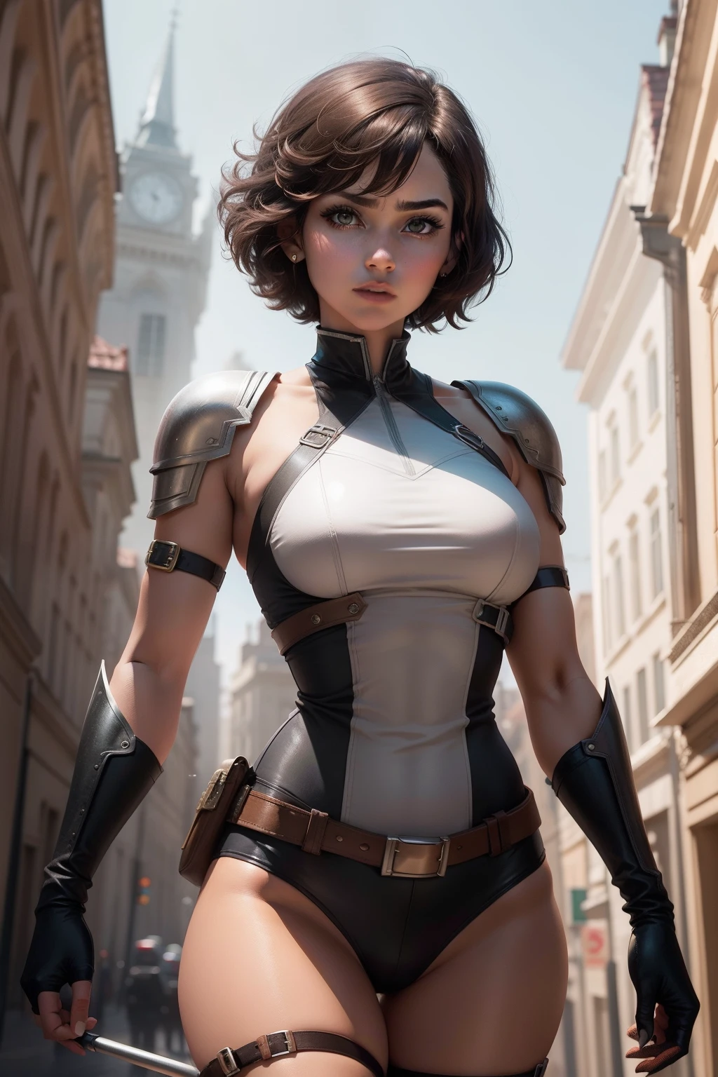 Short hair, height one meter six, female heroic and sassy