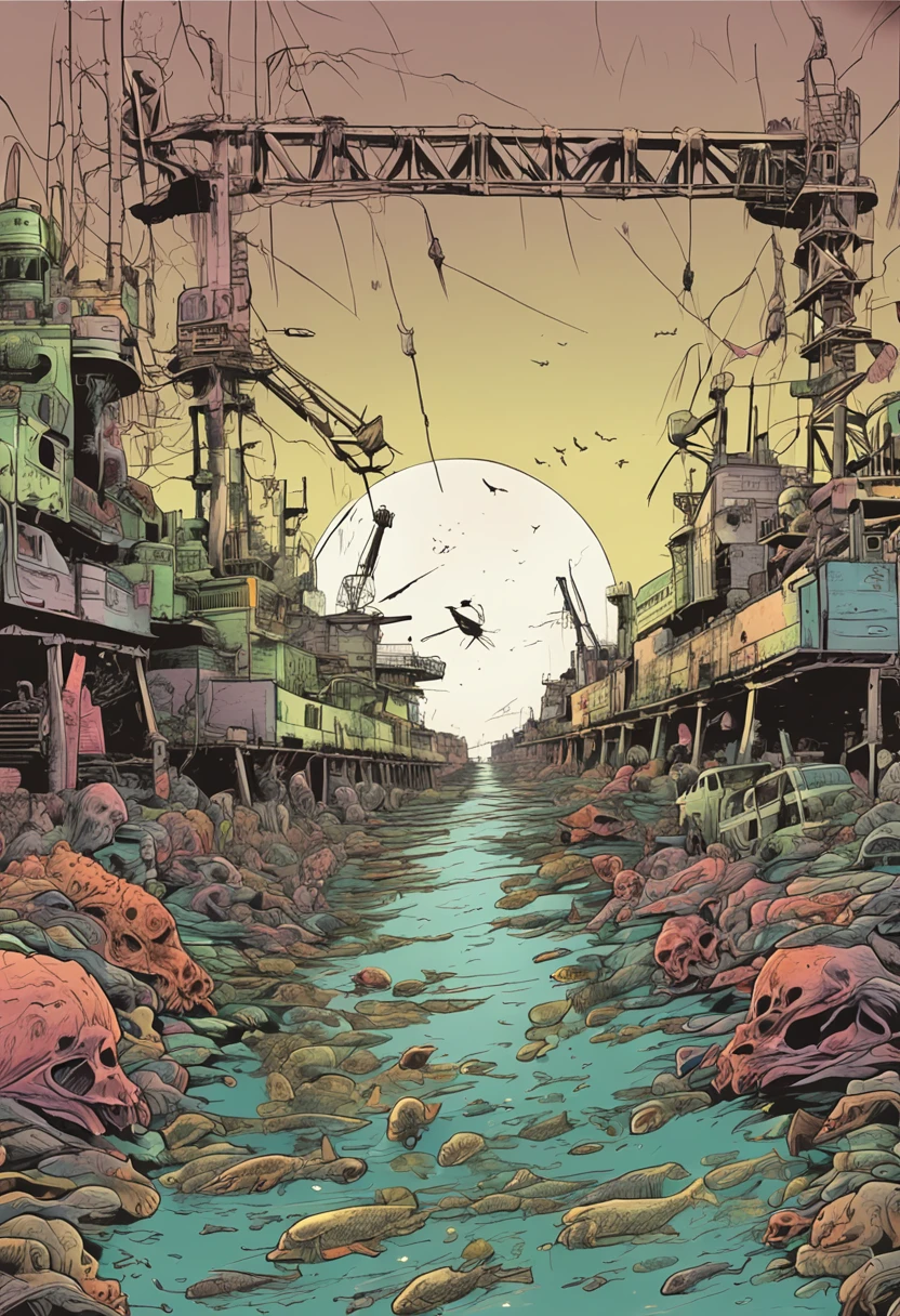 Nuclear radiation Nuclear wastewater Poison prevention Detoxification Zombies Ruins Nuclear sewage Discharge into the sea Marine pollution Marine animal mutation