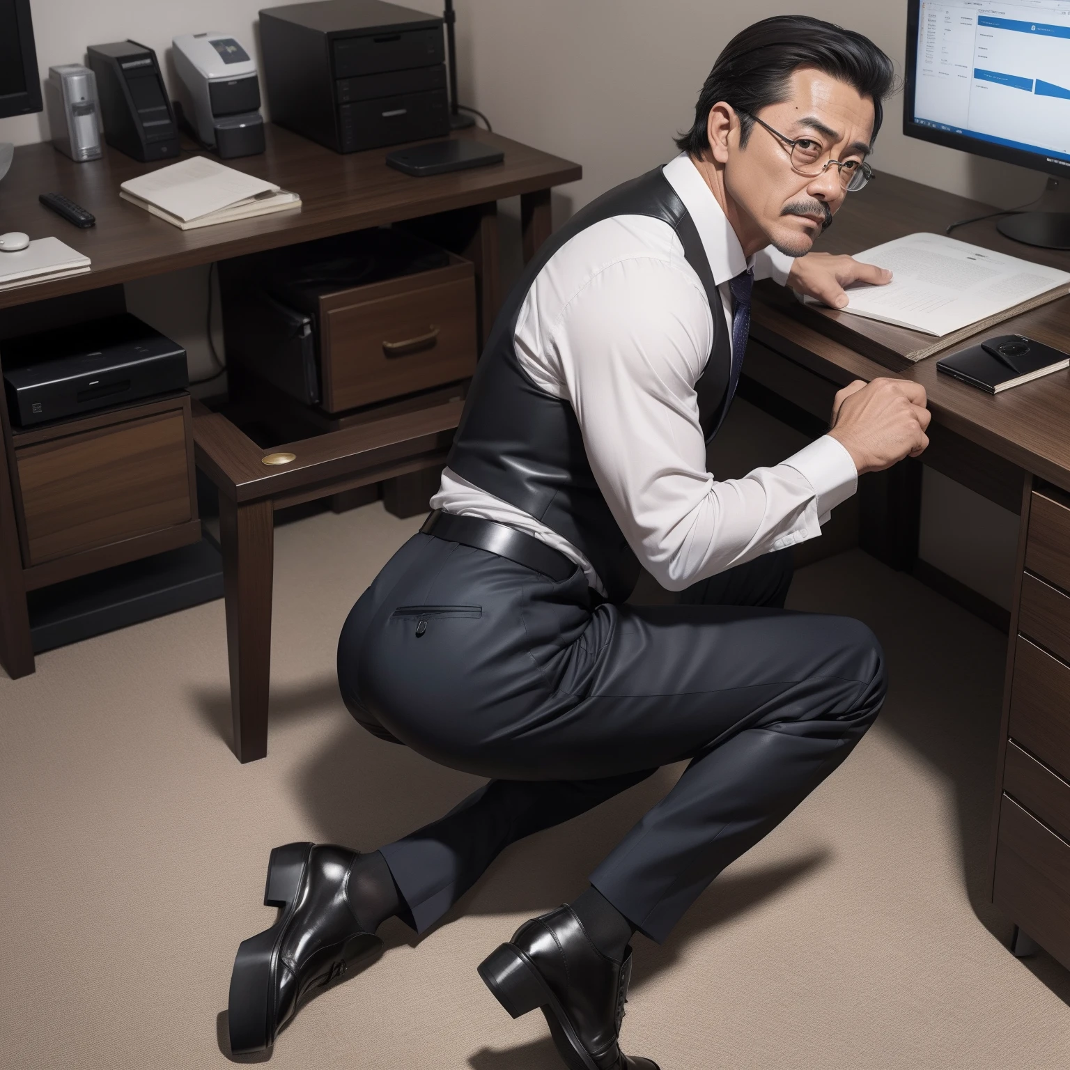 age 55，Kogoro Mouri，uncles，Gay，Tong，Bulge，fortitude，In the office，Black short stockings，Slip leather shoes，liquids ，lbeard，fortitude，Bukkake，k hd，artwork of a，Top view，pornographic lingerie，Big ass with masculine characteristics，On your stomach，Raise your ass，There are palm prints on the butt