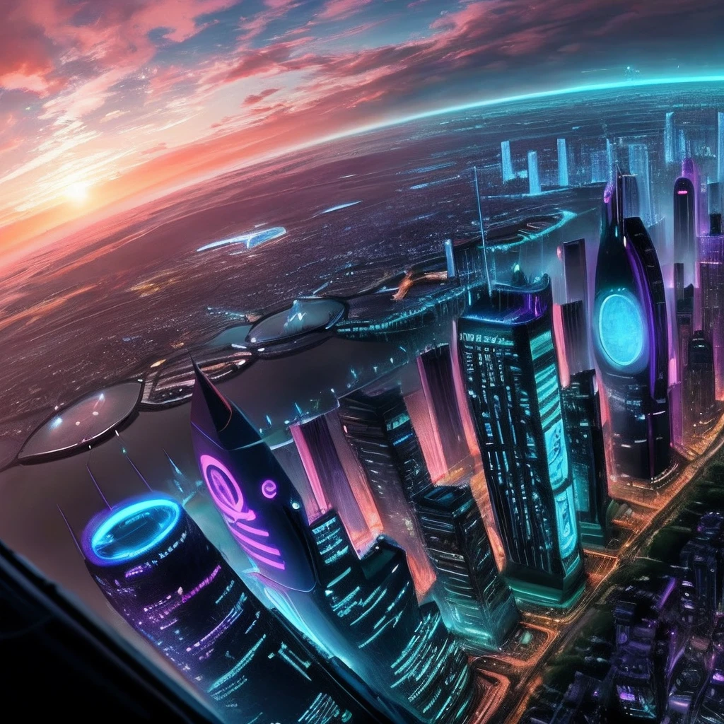 There are cybercities in various colors