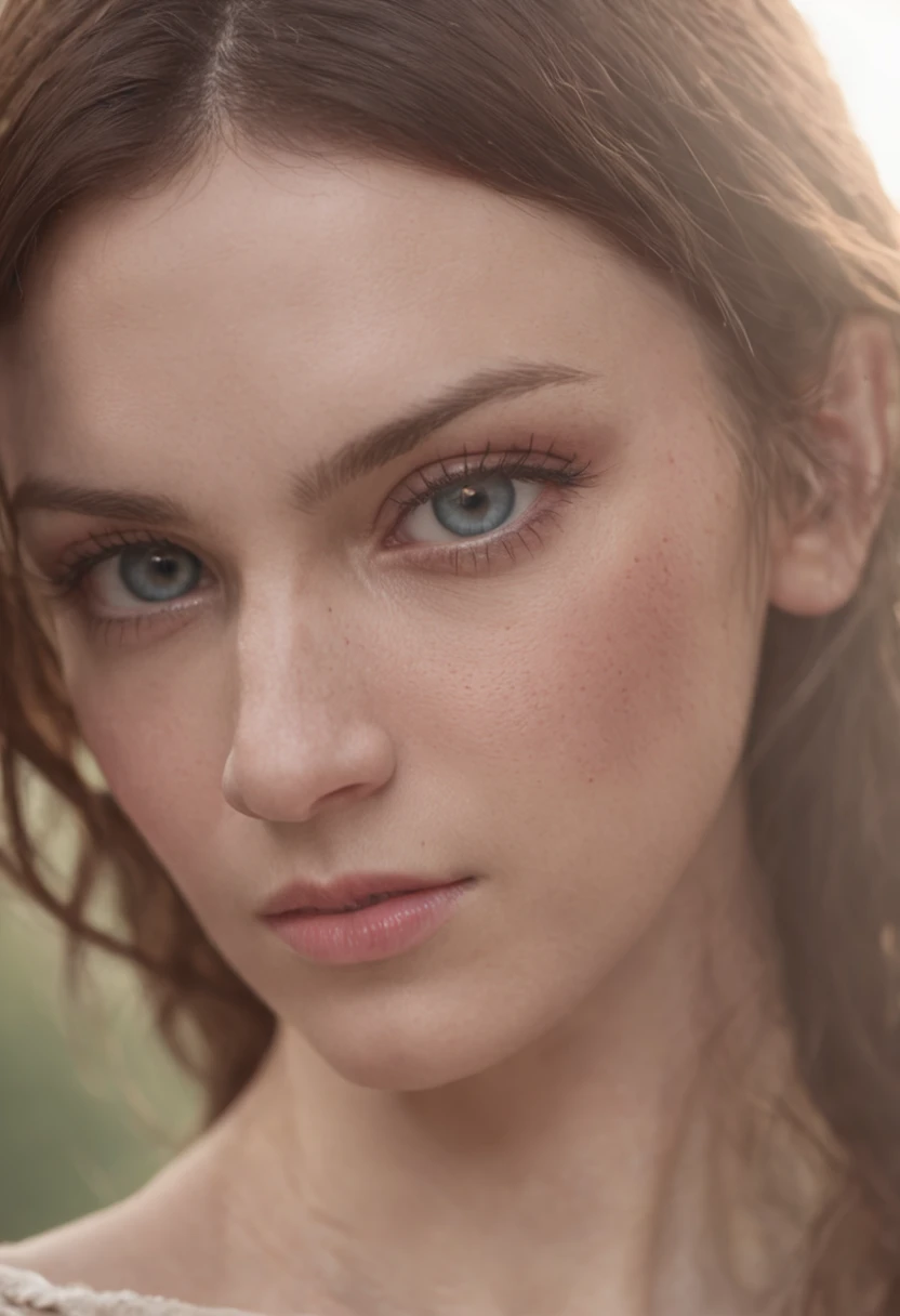 of a real，Facial features are carefully depicted，Realistic skin texture，中景 the scene is，Bushy barbarian bearded uncle，（male people：1.4），(There is a scar on the face:1.5)，Open-mouthed，closeup cleavage，head portrait，Pout，Blue eyes，Short-cut hair of maroon color，Dark style，depth of fields，dynamic blur，high light，Real light，Ray traching，oc rendered，Hyper-realistic，best qualtiy，8K，Works of masters，super-fine，Detailed pubic hair，Correct ???????，sharp focus on eyes，Bokeh，Facial features are carefully depicted