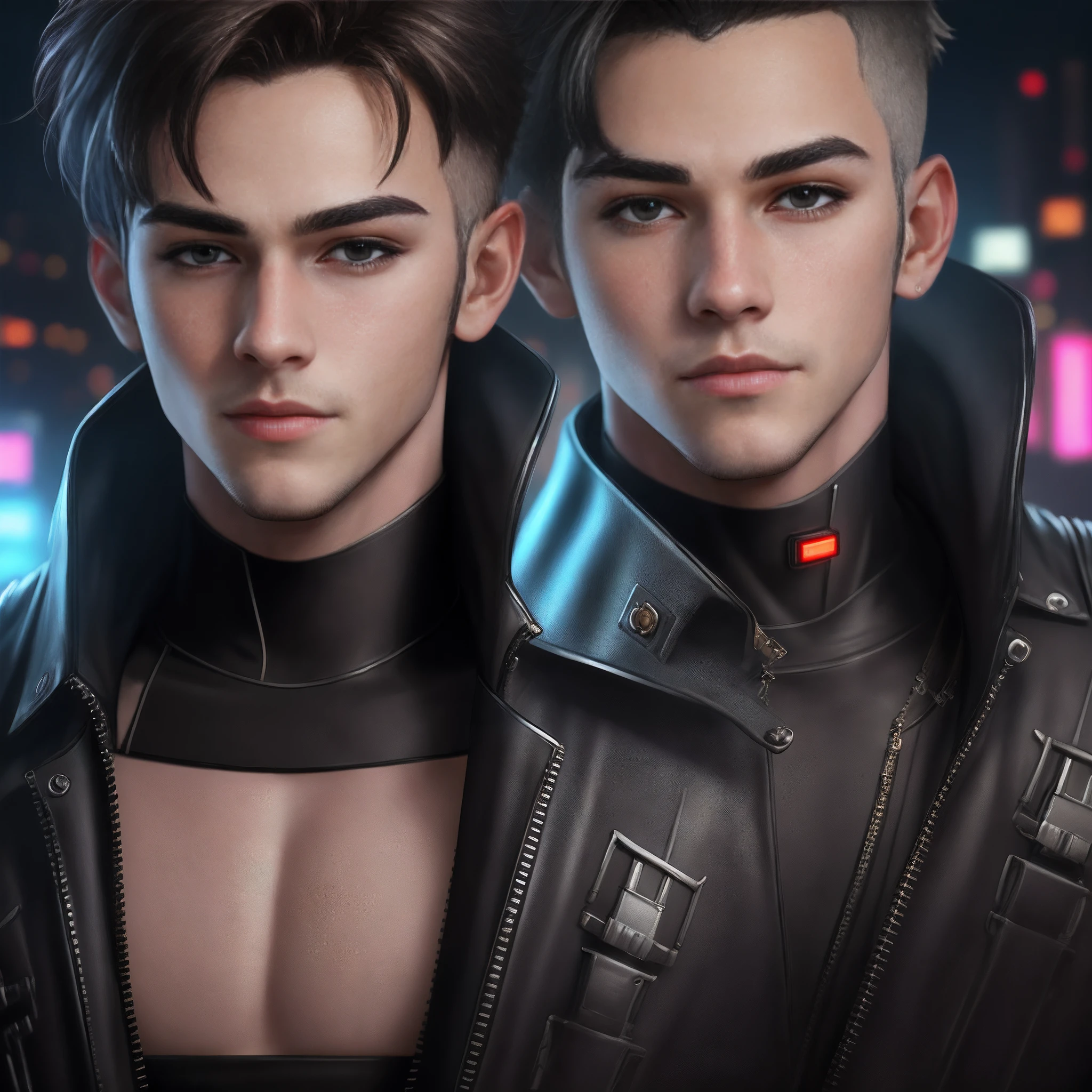 Chanje background cyberpunk handsome boy, realistic face 8k, ultra realistic