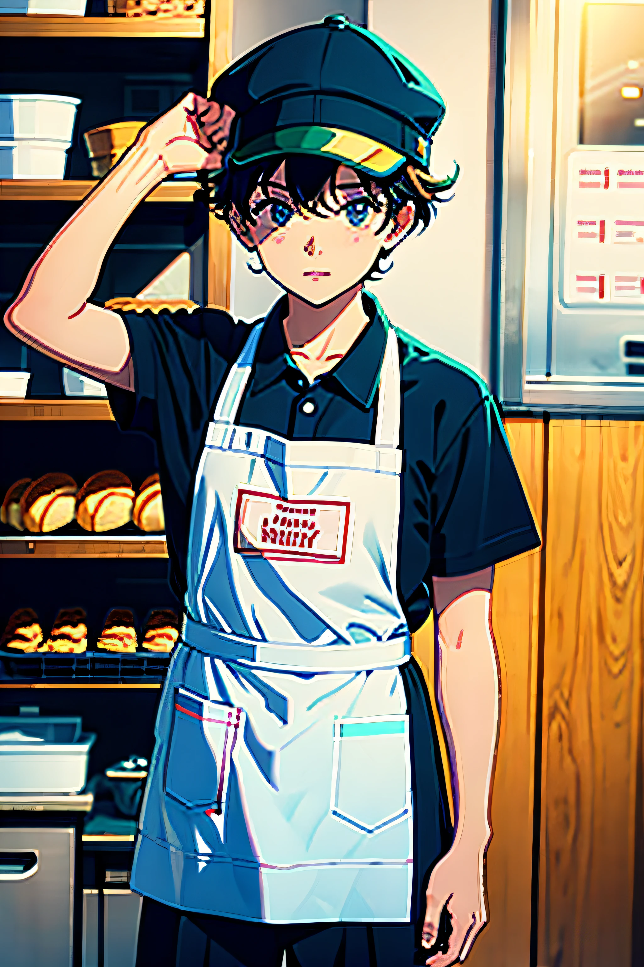 schoolboy,I am a bakery owner