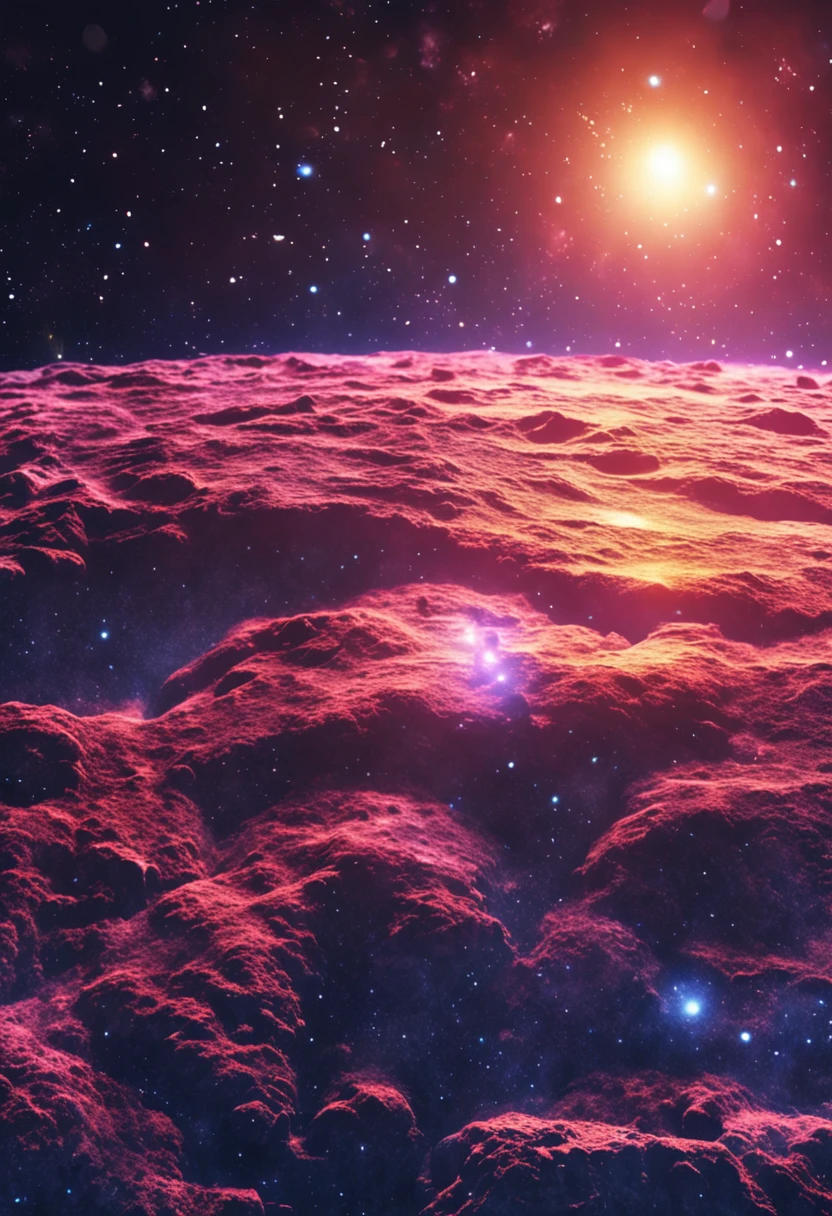 fish-eye lens、Super complex and detailed cosmic background, Countless twinkling galaxies and stars, Fantastic and sacred 、Countless small lights flashing、Blend into the darkness, Super complex, (Colorful colors = wanting) Flooded in (Despair = Dark Universe) A masterpiece that will continue to win many awards.