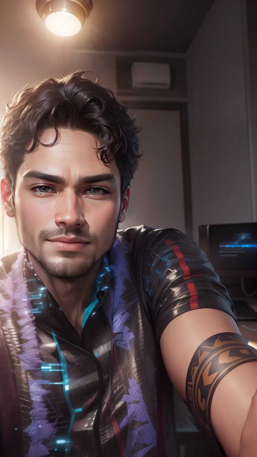 Change background cyberPankh handsome boy , realistic face,8k, ultra realistic