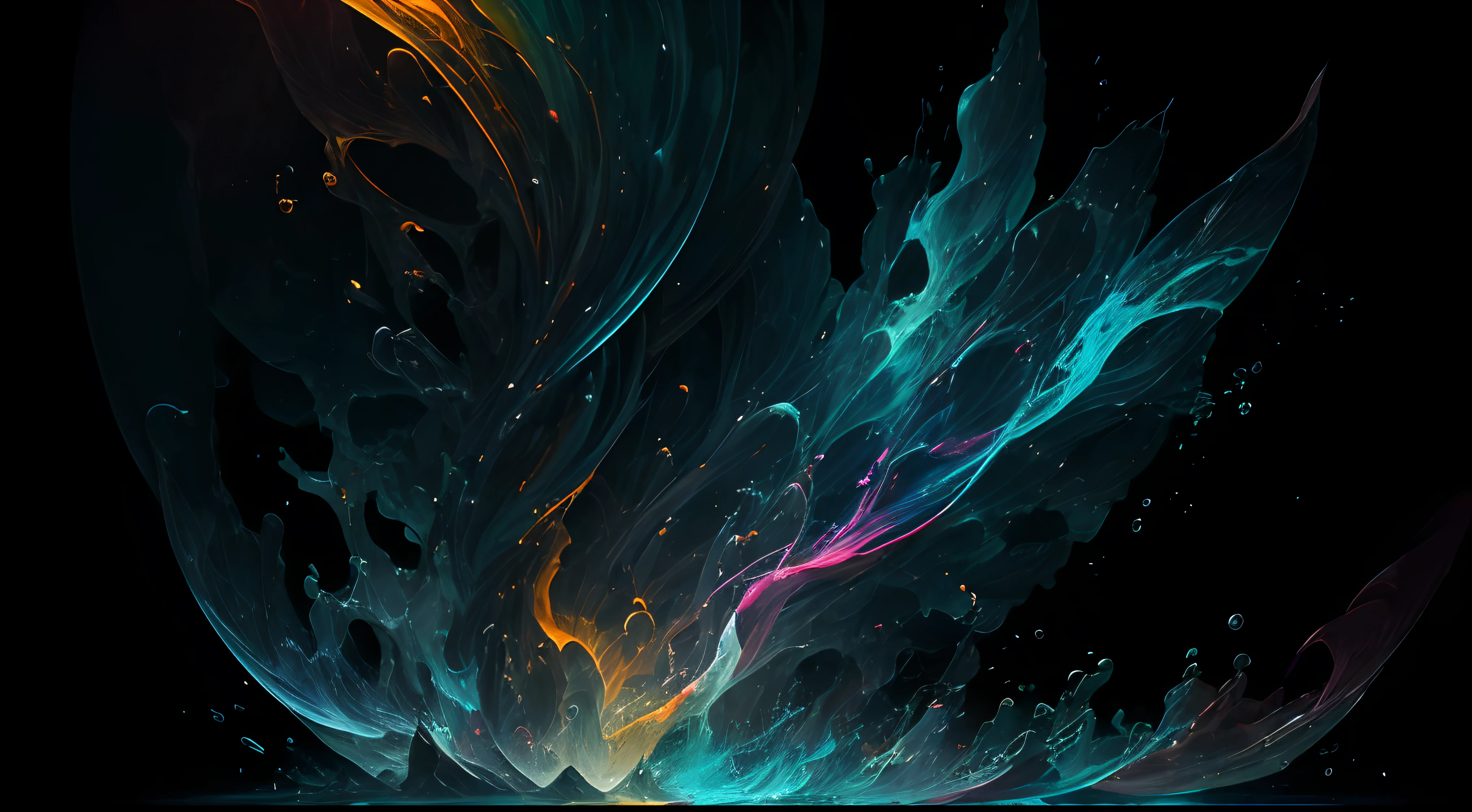 Crea una fascinante obra de arte abstracta con un enfoque en la fluidez y el movimiento. Utilice una paleta de colores rica y diversa, Blend tones seamlessly to evoke a sense of continuous movement. Explore the interplay between softness, Suave, Sharp shapes, Dynamic edges. Deja que los colores sangren y se mezclen, giving the impression of swirling currents or energetic vibrations. Incorporar elementos de la naturaleza, like gentle curves that resemble ocean waves, Vibrant bursts reminiscent of blooming flowers, or power lines that resemble gusts of wind. He fuses these natural motifs with abstract forms to create a harmonious and captivating composition.... Embrace the idea of serendipity and spontaneity while allowing colors and shapes to take shape organically. Anima a la obra de arte a desarrollarse como un viaje, invitar al espectador a explorar e interpretar las profundidades del paisaje abstracto. This work of art should inspire a sense of wonder and fascination.., Atraer a los espectadores a su fascinante mundo de colores y formas. The blend of abstraction and nature will transport observers to a realm of imagination and excitement...., leaving a lasting impression of beauty and creativity.