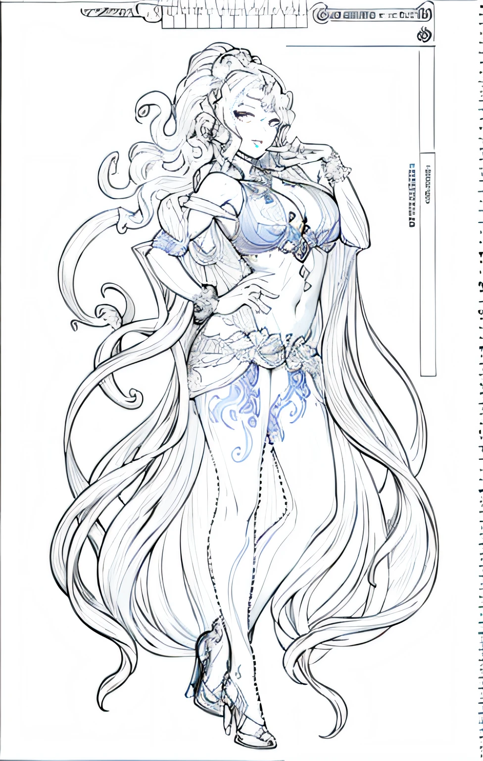 A drawing of a Medusa woman, outline sketch, detailed full body, hair is made up of countless small snakes, (huge boobs),Mature Female,Ryan Art Behans HD, New Costume Concept Design, Celestine Lukulus, Sketch, Full Body Drawing, Official Character Illustration, (Highest Picture Quality),Masterpiece's, Ultra Ultra Detailed, Detailed Eyes Description, Detailed Medusa Hair Description, Professional, 4k
Translated with www.DeepL.com/Translator (free version)