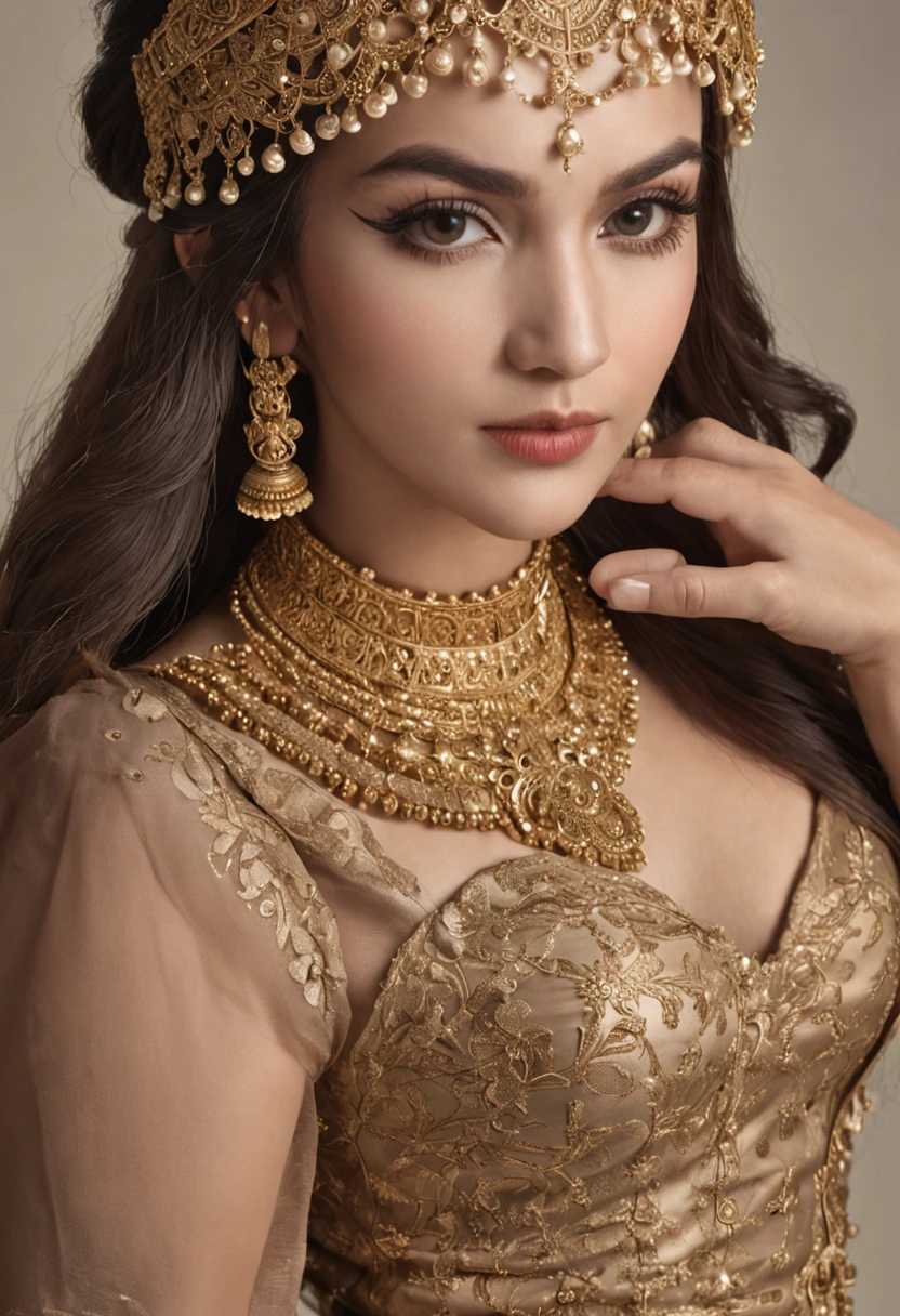 Immitation jewellery design  with kundan necklaces
