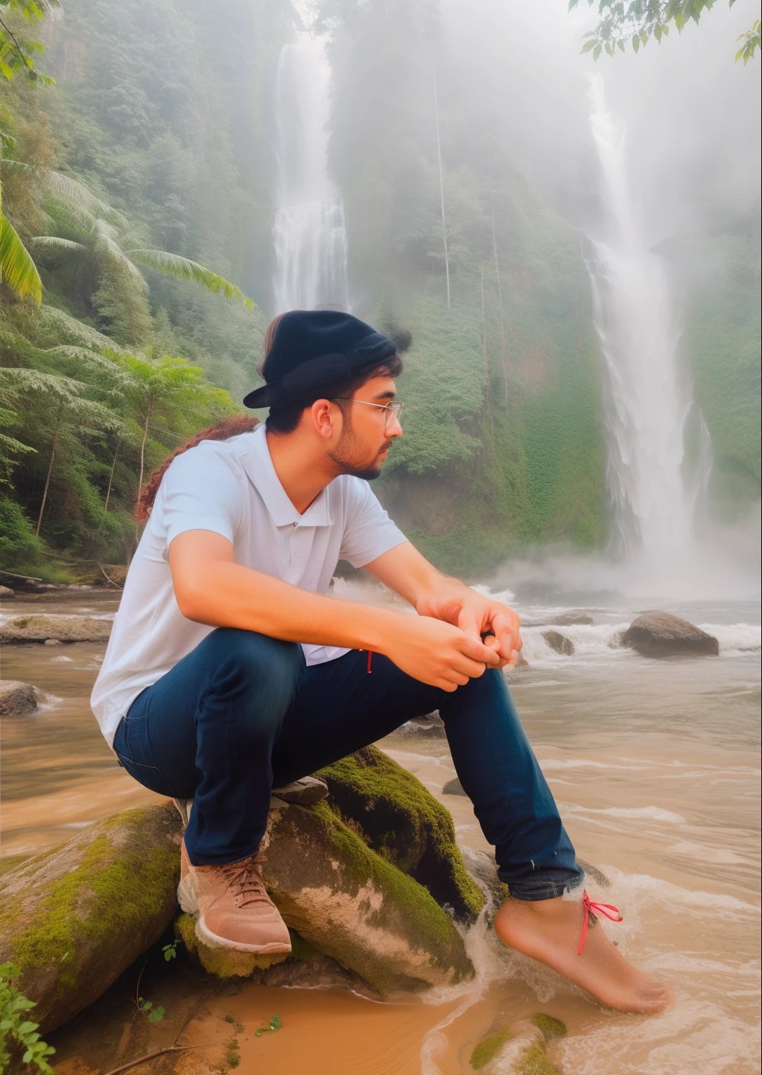 match with background image ultra realistic