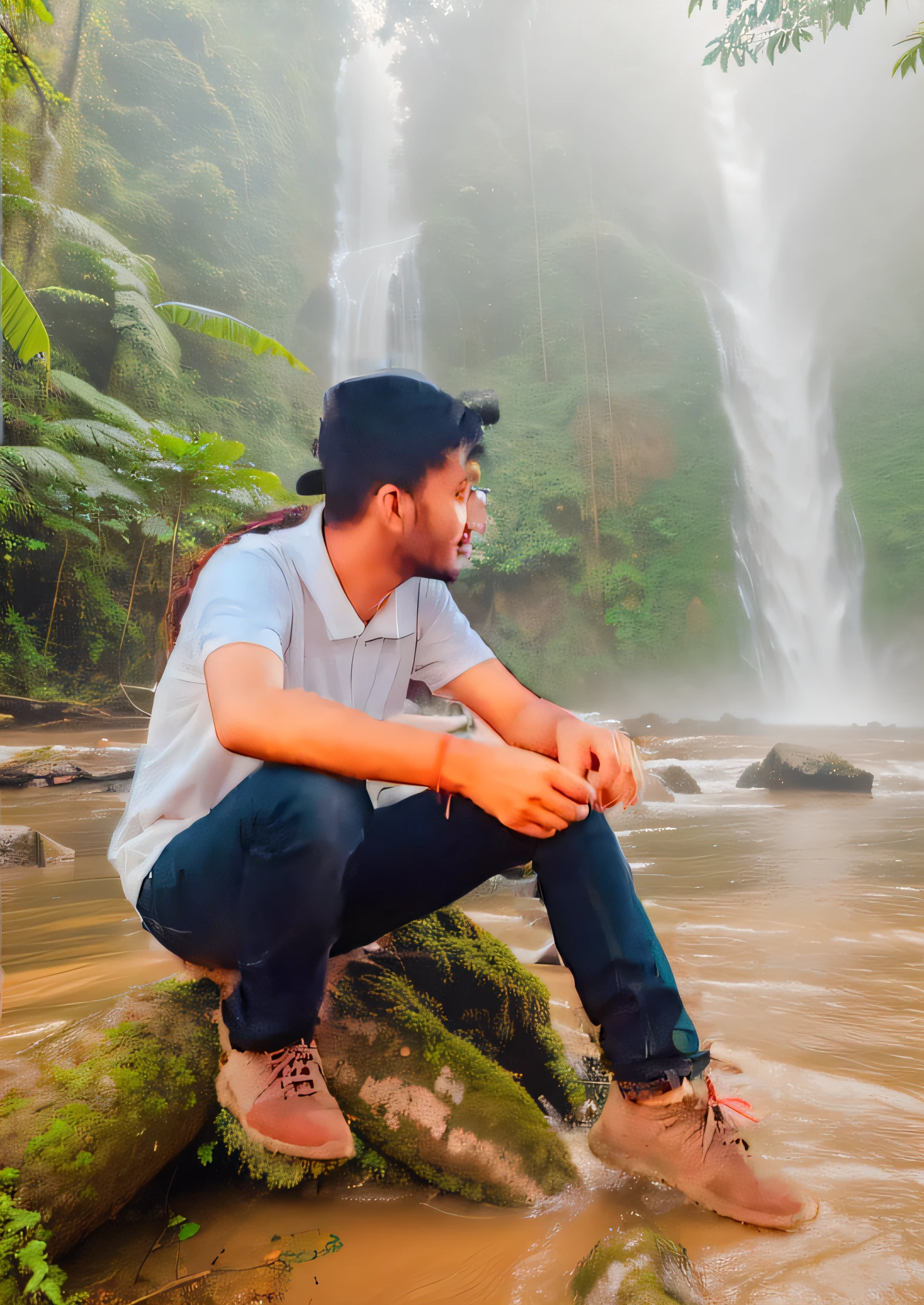 match with background image ultra realistic