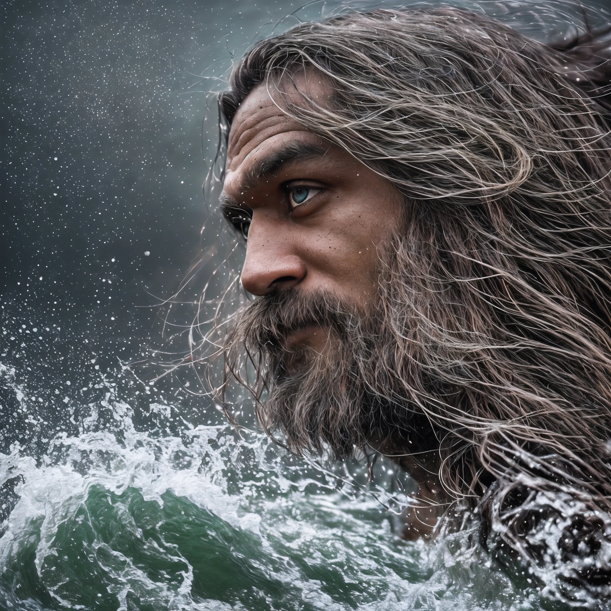 Realistic 16k image of Shakib al hasan as Ragnar Lothbrok (with black hair) onboard a viking longship, ((low angle hero shot)), (Upper body closeup), show Shakib as Ragnar navigating treacherous waters, Shakib al hasan as Ragnar is navigating his crew, show Shakib al hasan commanding the ship crew, this scene will be dark and scary, highlighting Shakib al hasan sailing on treacherous waters, dark tones with moonlit seas, dark and intimidating atmosphere like Viking series colour tone, ((sharp focus on portrait)), (balanced composition), high quality and realistic image, cinematic style, ((Best quality, 8k, Masterpiece), rough face, detailed skin, masterpiece, professional photography, (high detail:1 1), natural skin, (detailed face and eyes), (face: 1 2), noise, real photo, film photography, high resolution, 8k, realistic, 8k UHD, SLR camera, high quality, film grain, (Fujifilm X-T20, Fujifilm Fujinon XF 50mm f/2 R WR lens, Lens focal Length 50mm, Shutter speed 1/300 sec, APERTURE: 2, ISO: 80), volumetric lighting, dark background, dark fantasy, highly detailed, sharp focus, shallow depth of field, bokeh, blurry background, high contrast, contrast lighting, (dim colours), exposure blend, (dusty:1.3) --auto --s2