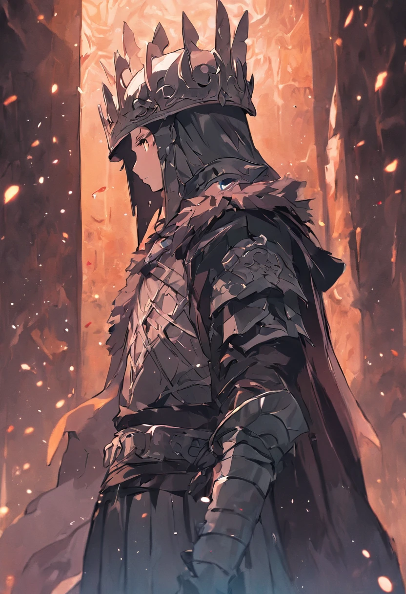 Medieval low-grade leather helmet