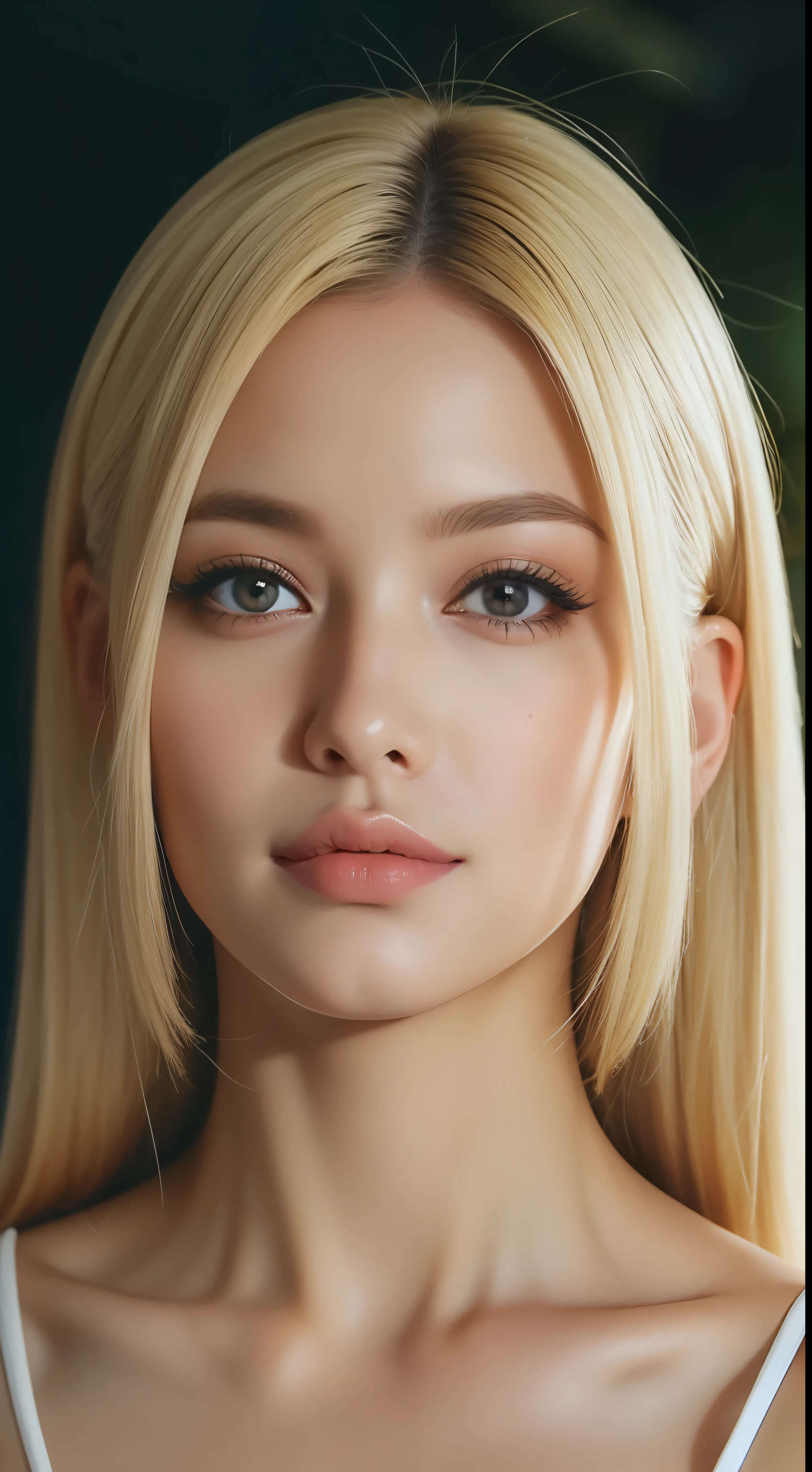 ((Noite, luz realista, best quality, 8k, master part: 1.3)), 1 girl, Mulher da alemanha, Beleza Slim: 1.4, Abs: 1.1, (blonde hair, Mama grande: 1.3), Vestido de seda prateado: 1.2, Banheiro, cara super bonita, Olhos Delicados, double eyelids, sorrir, atalho, long hair, pele clara, Big, long eyeslashes