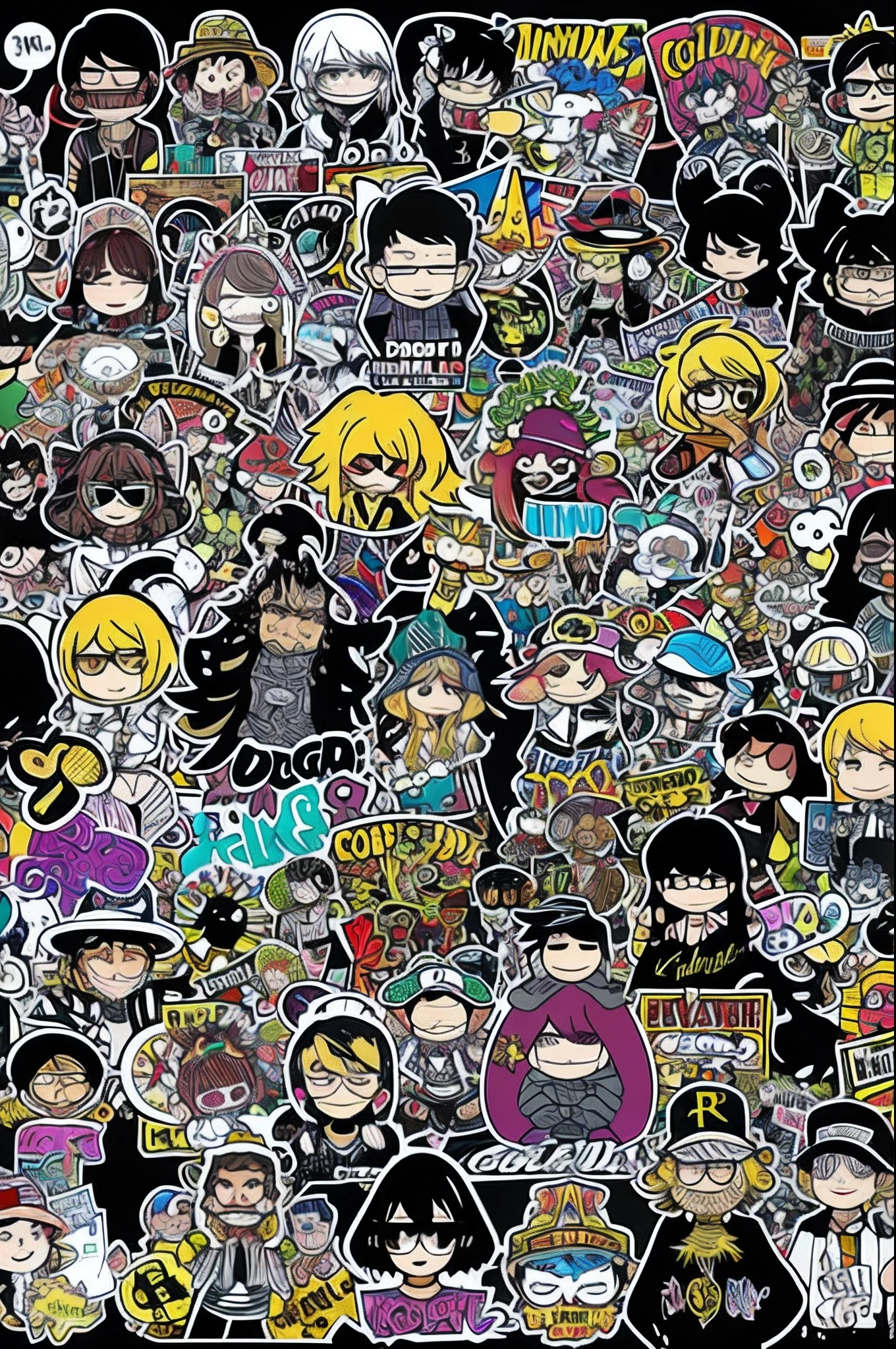 Created on behalf of A verbose, Realistic stickers for coder characters