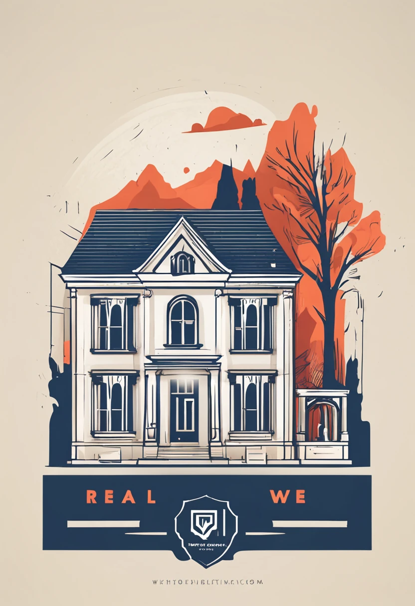 Logo for real estate with a house and the letter M, Minimalistic logo, company logo, corporate logo, Simple logo, Minimalistic logo with no text, Minimalistic vector logo graphics, Maciej Kuchary's style, 000 — wikipedia, modern logo, Rounded logo, logo, Logo design, whitebackground, UHD.