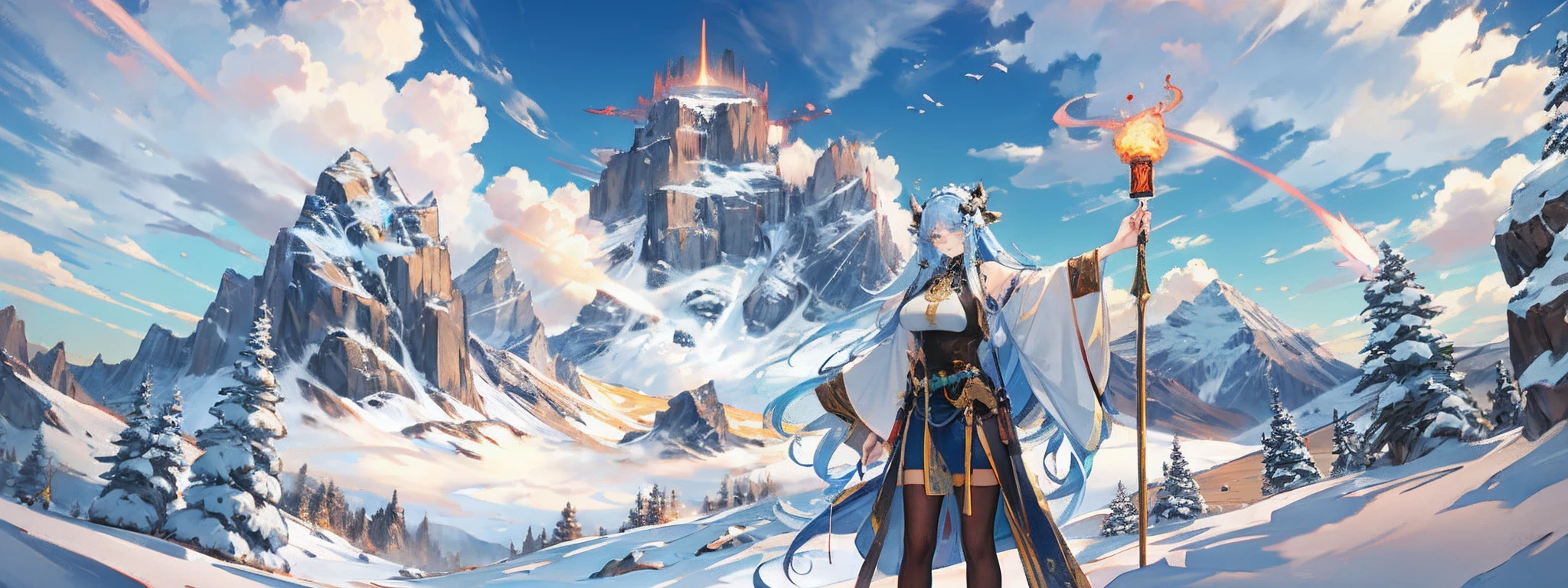 the original god,Keqing,huge tit,Stand at the foot of Mt,self-shot