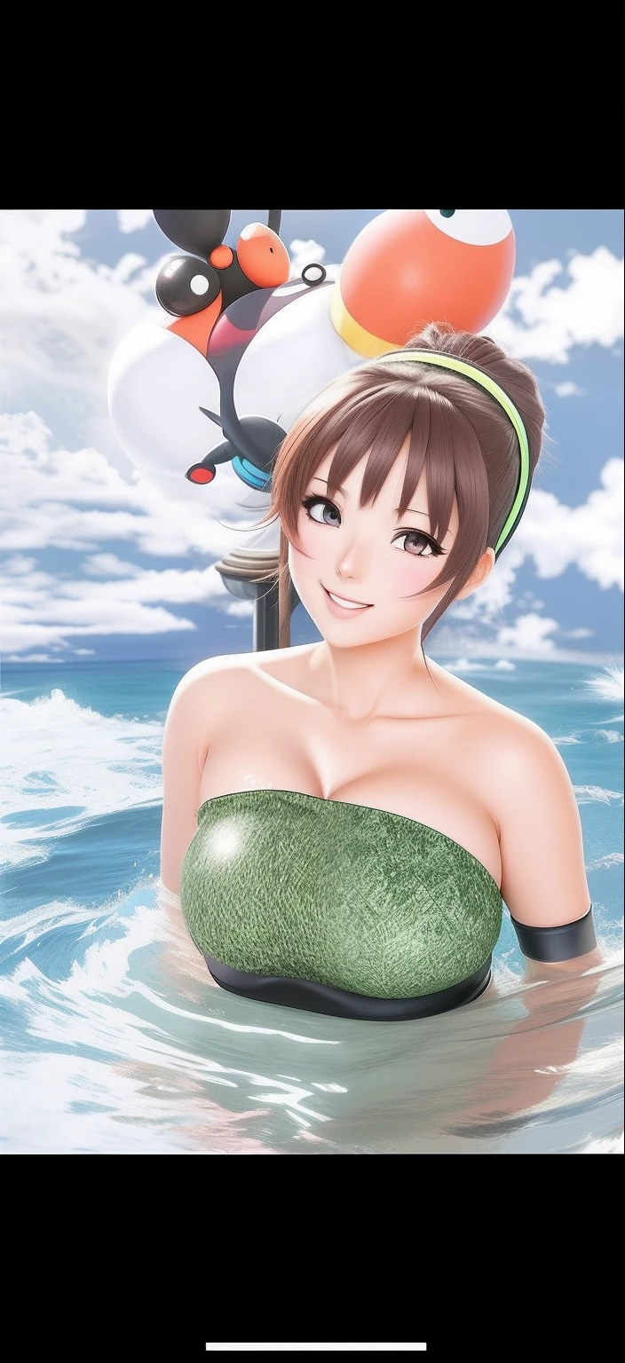 cartoony,anime big breast
