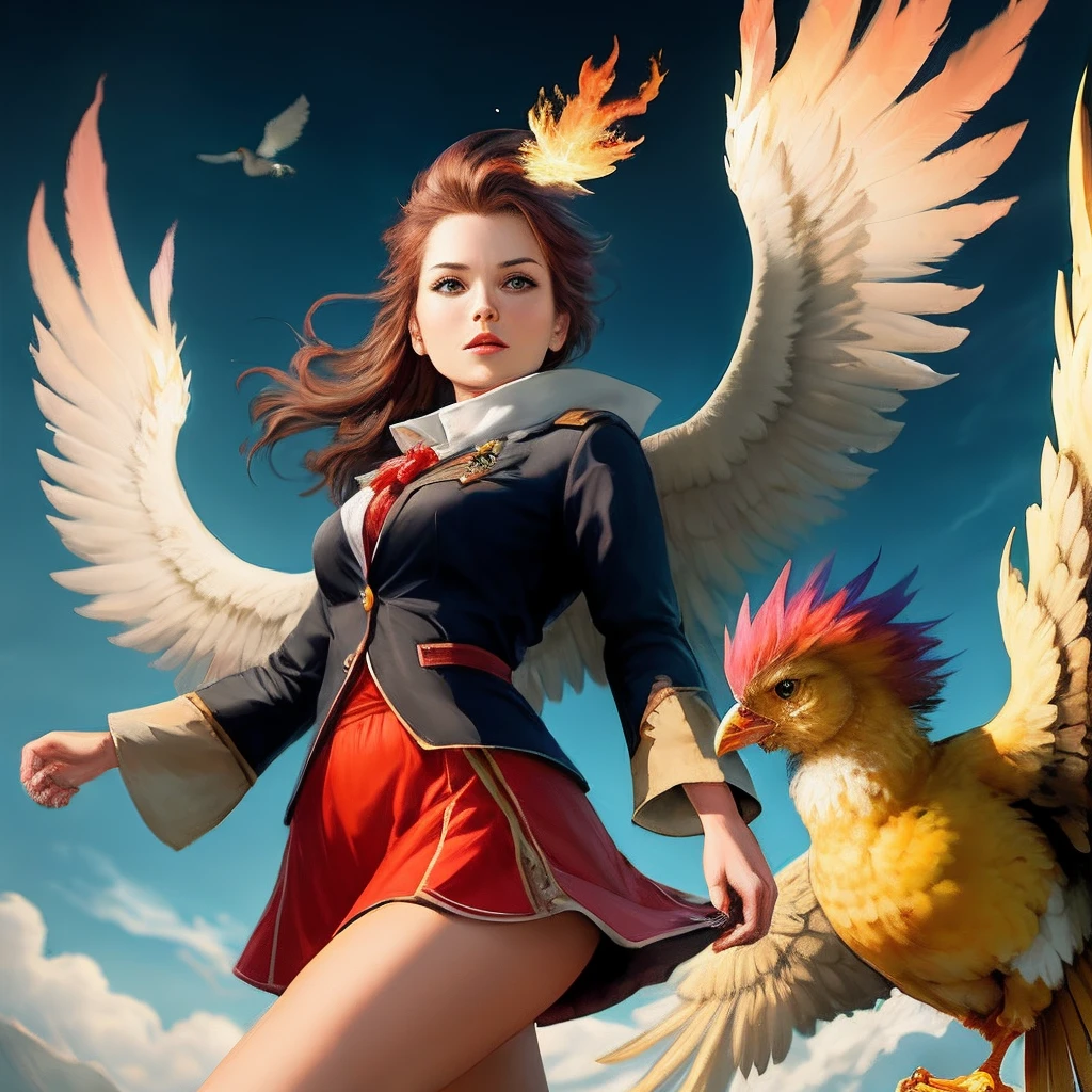 The chick turns into a phoenix