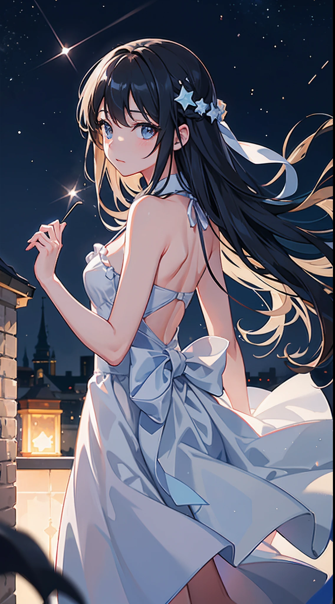 Catgirl, Young girl, Soft, Delicate, Petite, Flexible, Fair skin, Smooth texture, Small and well-shaped breasts, Round and elastic buttocks, Black hair, Translucent light blue eyes, Exquisite facial features, Silky and smooth skin, Bright and watery eyes, Cute lips, Dark black hair, Light hair clip, Graceful body curves, Slim and slender figure, Cute dress, Cute sneakers, Adorable hair clip, AA-cup,