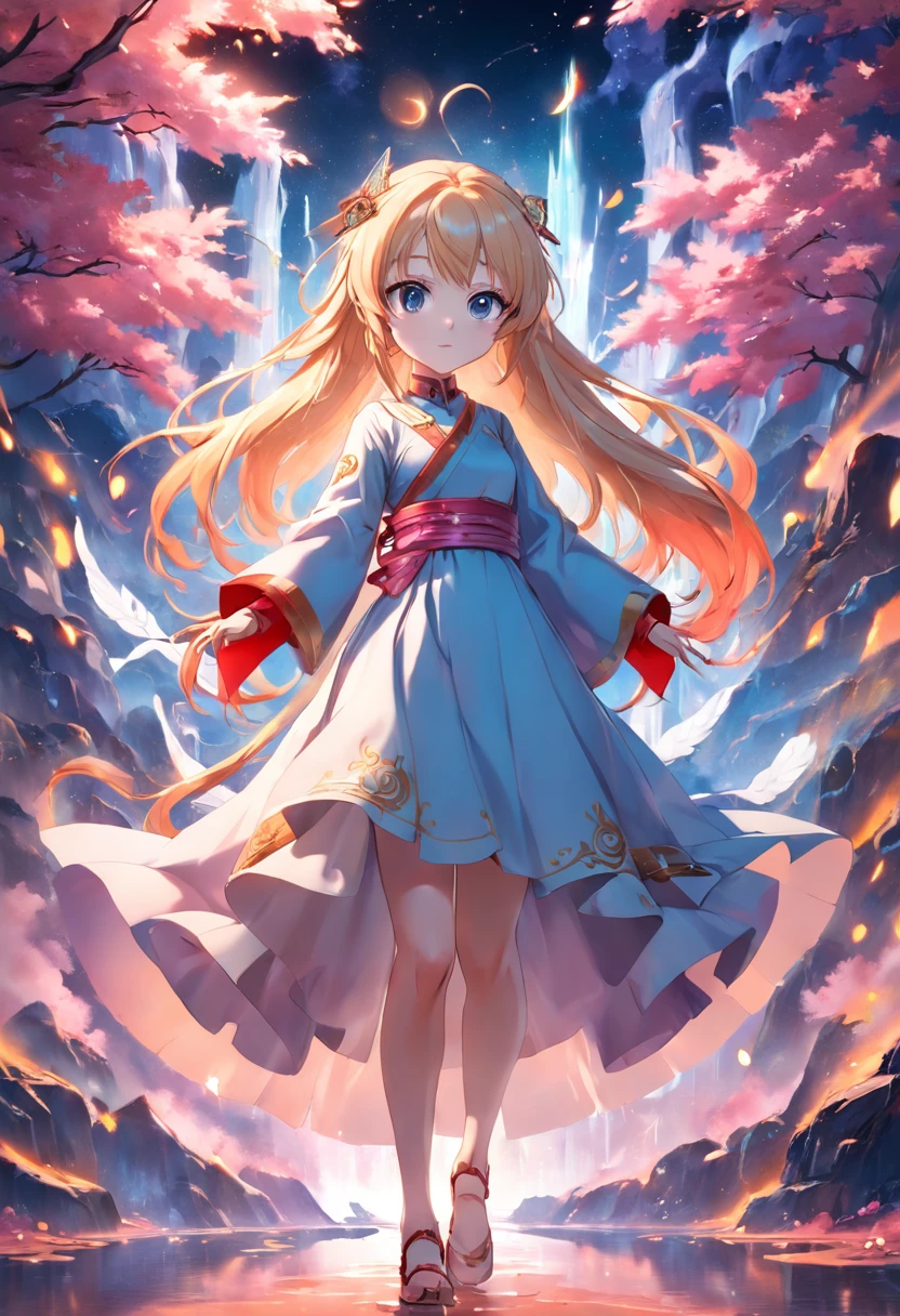 girl with, Princess of the dream world, 3d rendered, Stylized, neutral background, 3D Anime Style