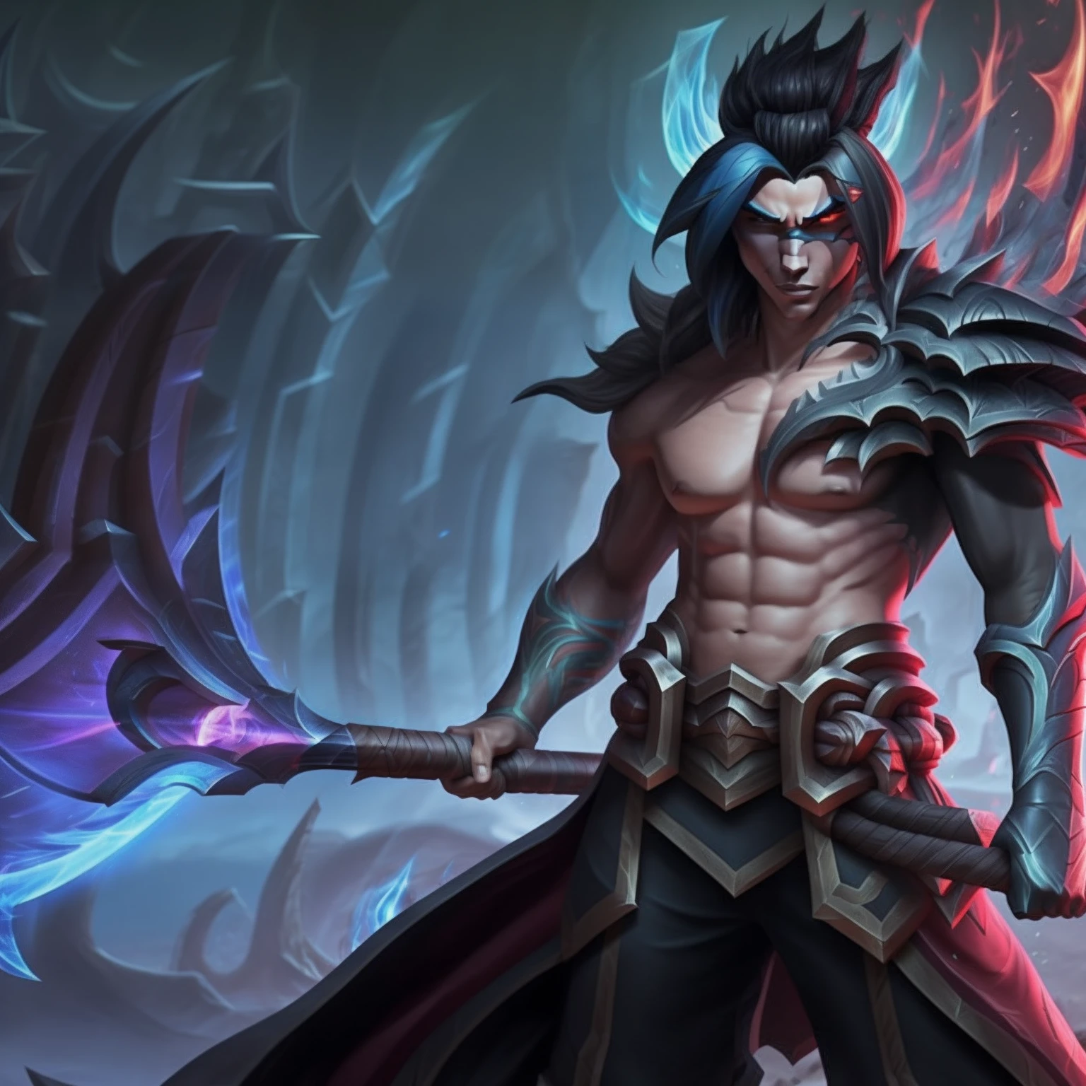 League of Legends Kayn novo conceito de skin com splashart para o jogo League of Legends