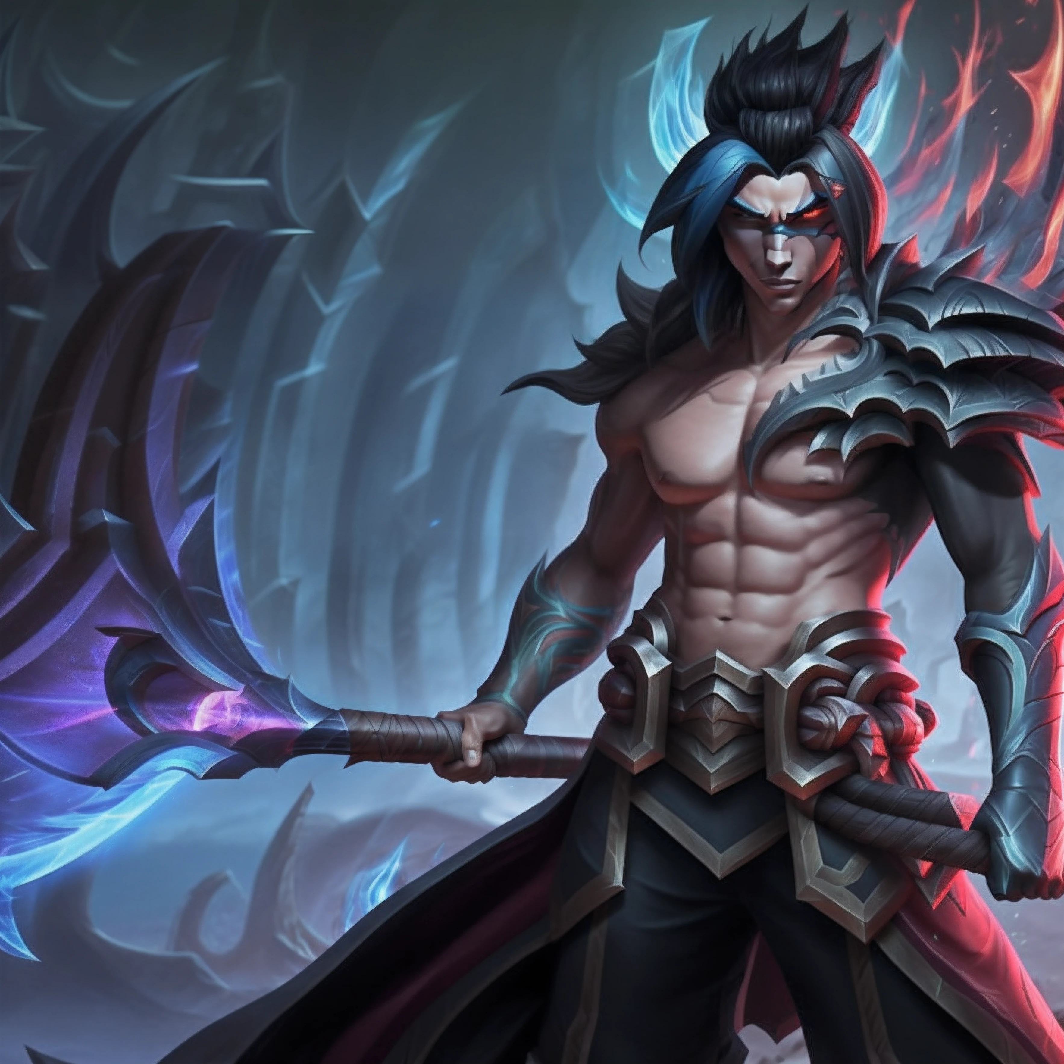 League of Legends Kayn novo conceito de skin com splashart para o jogo League of Legends