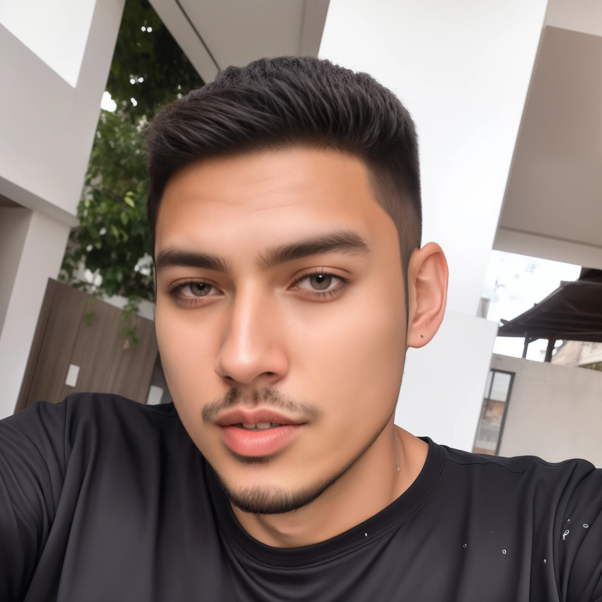 there is a man with a black shirt and a black shirt, good looking face, around 1 9 years old, taken in the early 2020s, handsome face, with brown skin, 8k selfie photograph, looking straight to camera, 2 3 years old, 21 years old, handsome face and beautiful face, 2 7 years old