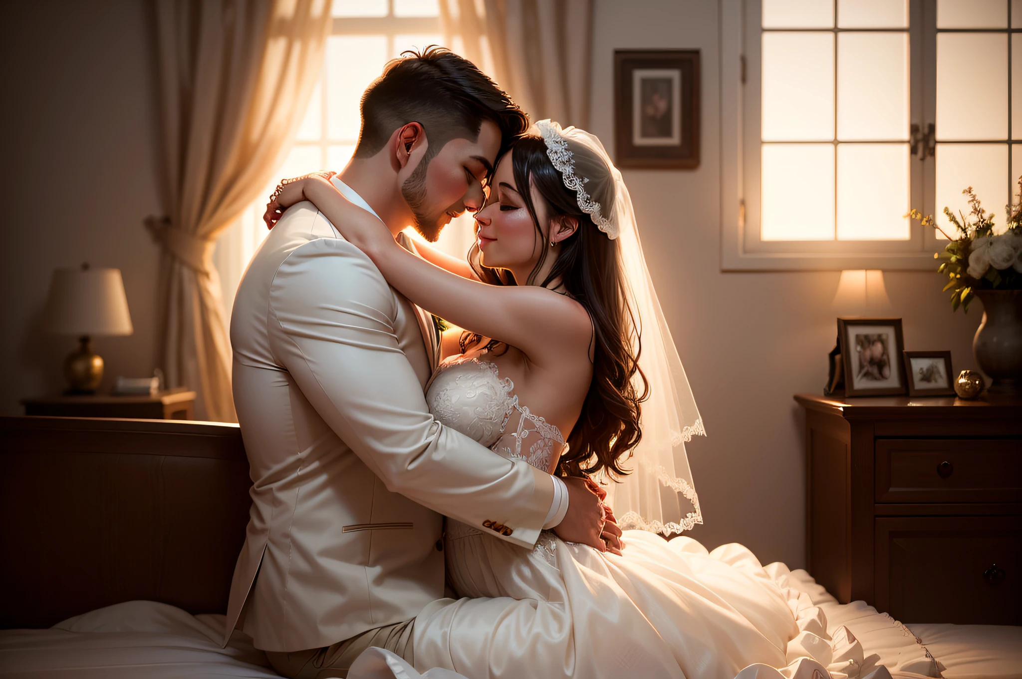 Casal em um janta romantico