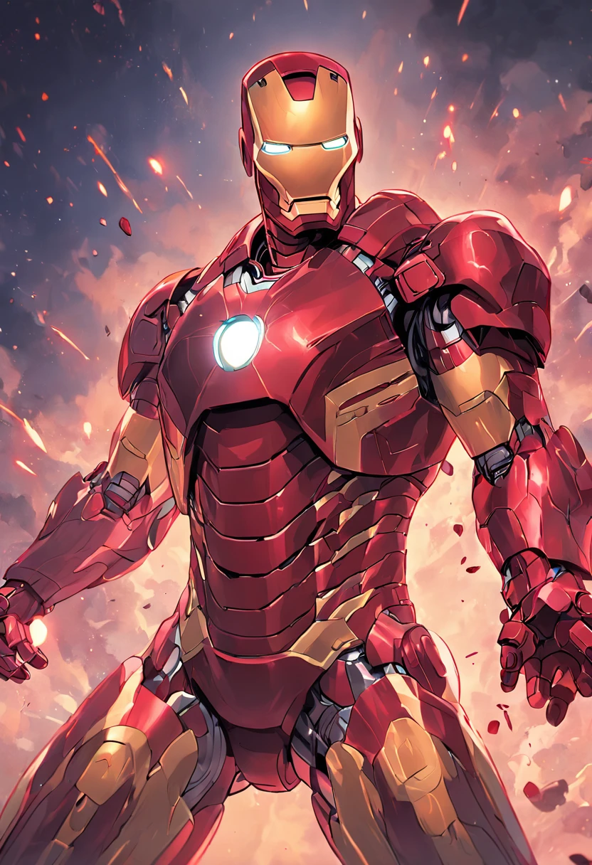 abstract painting,Iron Man,Russian handsome