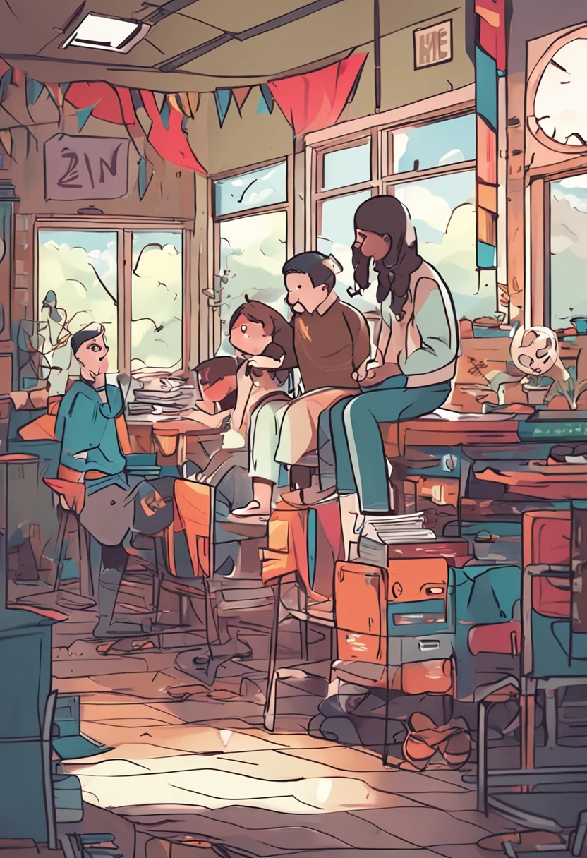Draw the "Back to School Season,Together Yang Fan's Day" as the theme of the poster