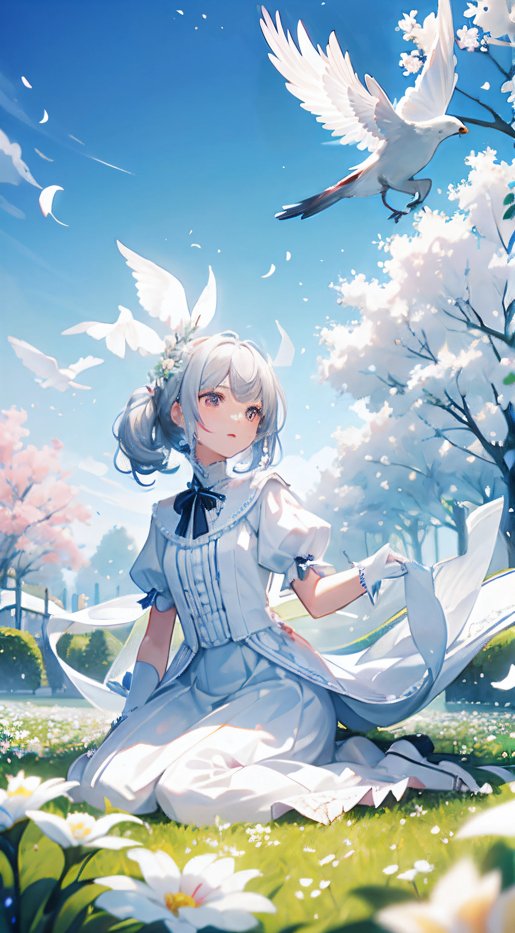 Cherry blossoms in hand