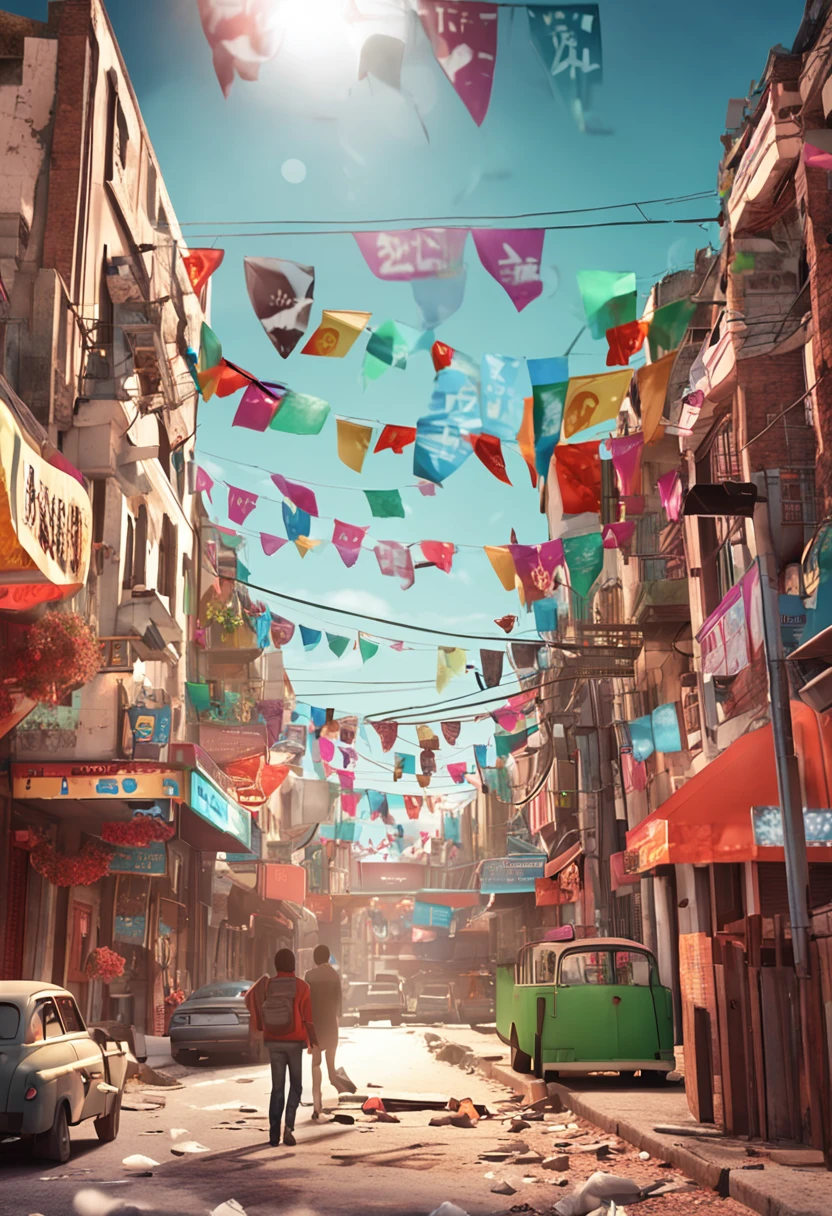Draw the "Back to School Season,Together Yang Fan's Day" as the theme of the poster