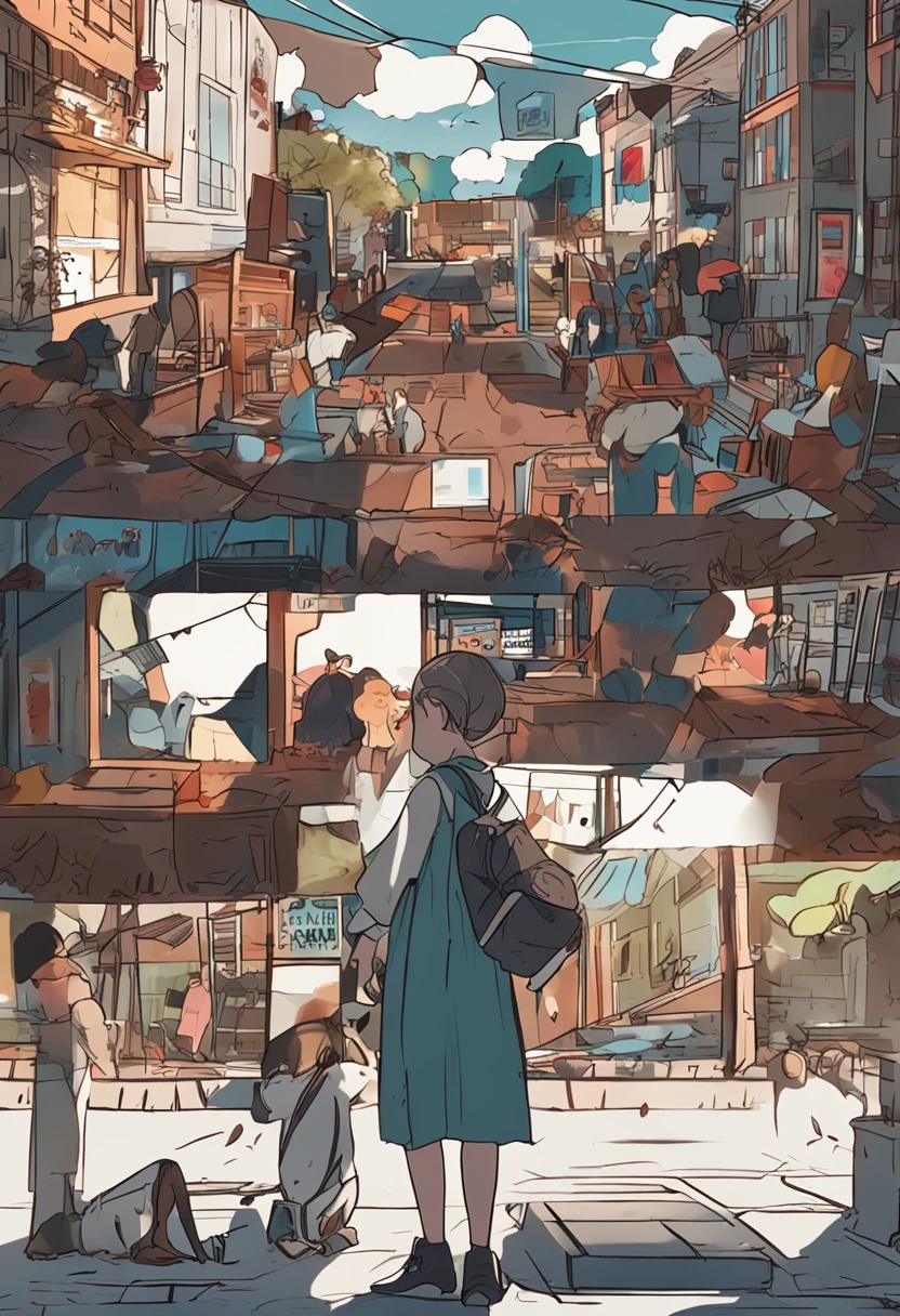 Draw the "Back to School Season,Together Yang Fan's Day" as the theme of the poster