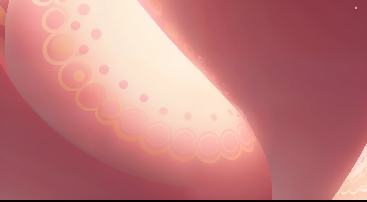 Wavy circular dots of different small sizes and of (Medium pink and golden white gradient color only), full screen