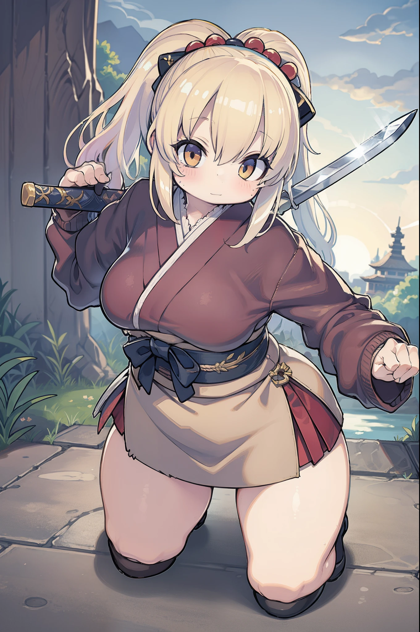 samurais、Wielding a giant sword